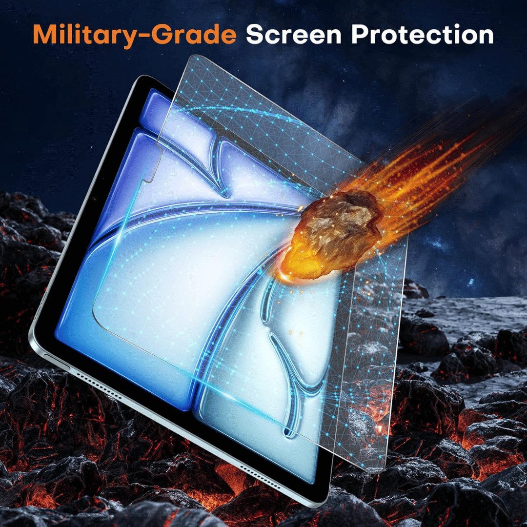 SmartUP Displayschutzglas 2X Schutzglas für iPad Air 11 Zoll M3 2025/M2 2024 Panzerfolie Display für iPad Air 11" M3 (2025), iPad Air 11" M2 (2024), iPad Air 5  – Bild 3 von 5