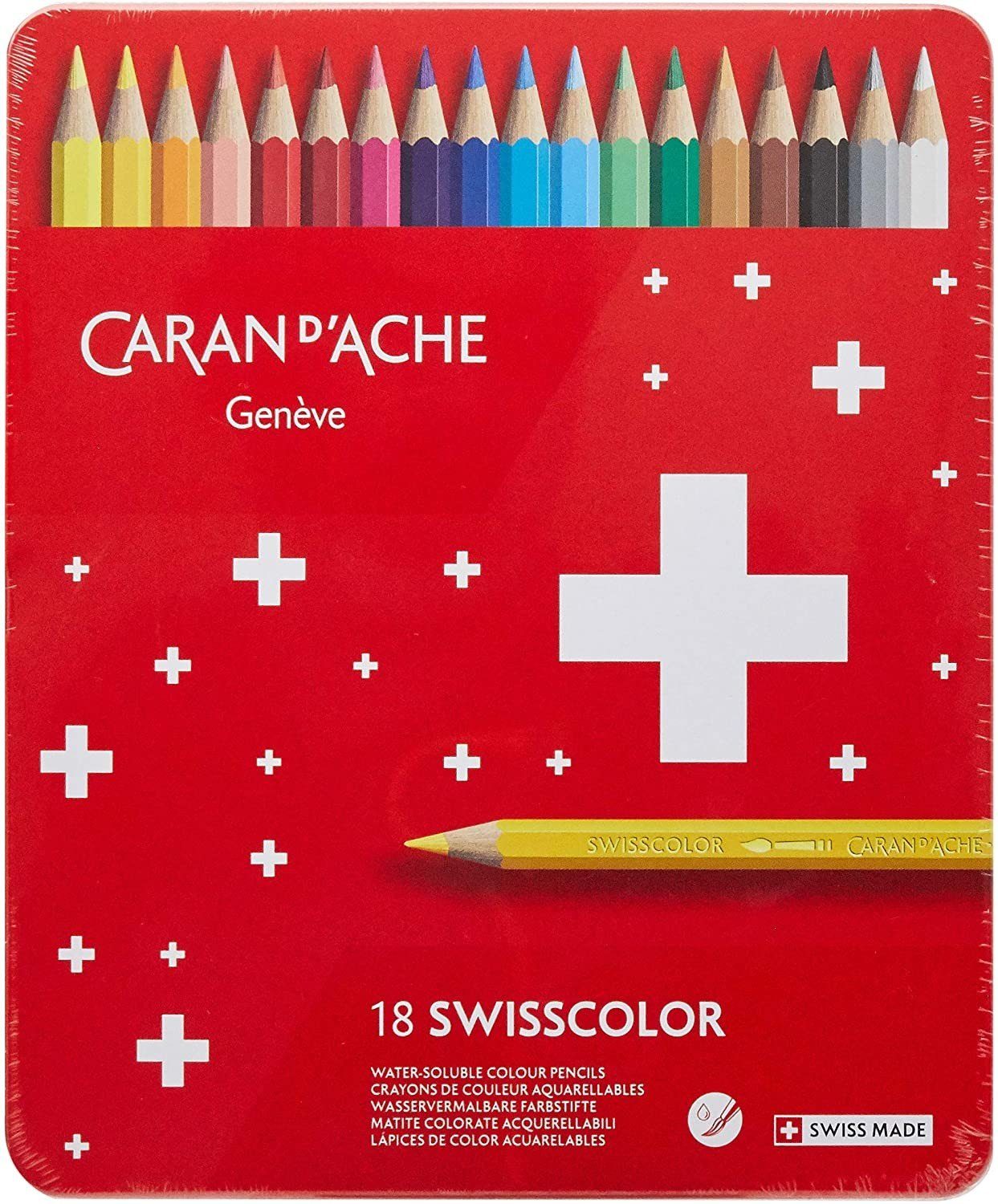 CARAN D'ACHE Buntstift Caran dAche Buntstifte SWISSCOLOR 18er Set