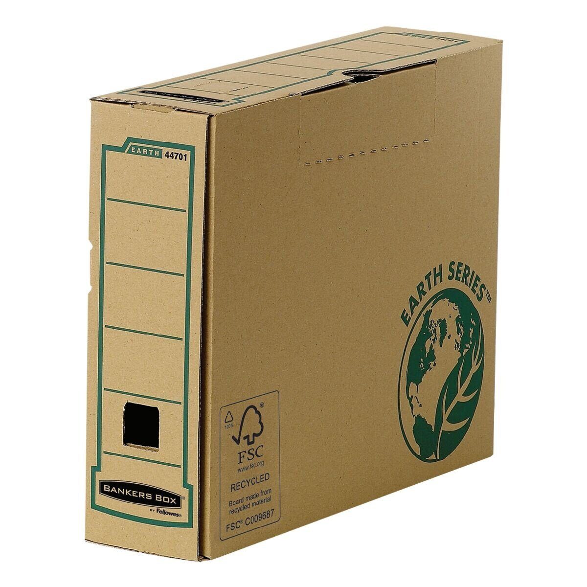 BANKERS BOX EARTH SERIES Archivcontainer Earth (20 St), Ablagebox aus 100% Recyclingkarton