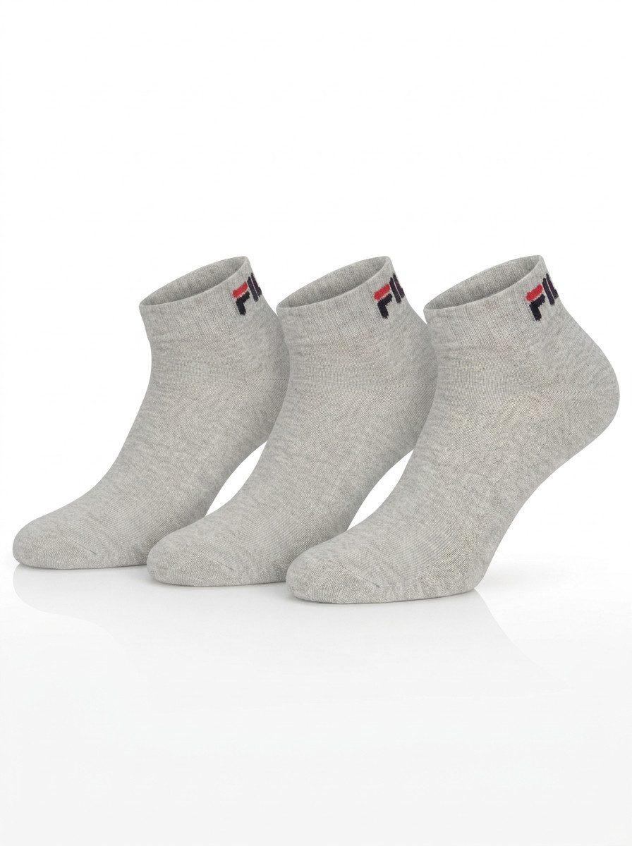 Fila Kurzsocken UNISEX INVISIBLE PLAIN SOCKS (3 Paar) mit Logostickerei
