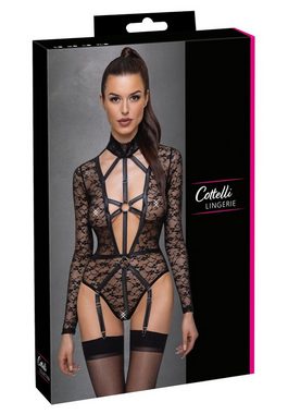 Cottelli Collection Body Spitzen-Body im Bondage Look - schwarz