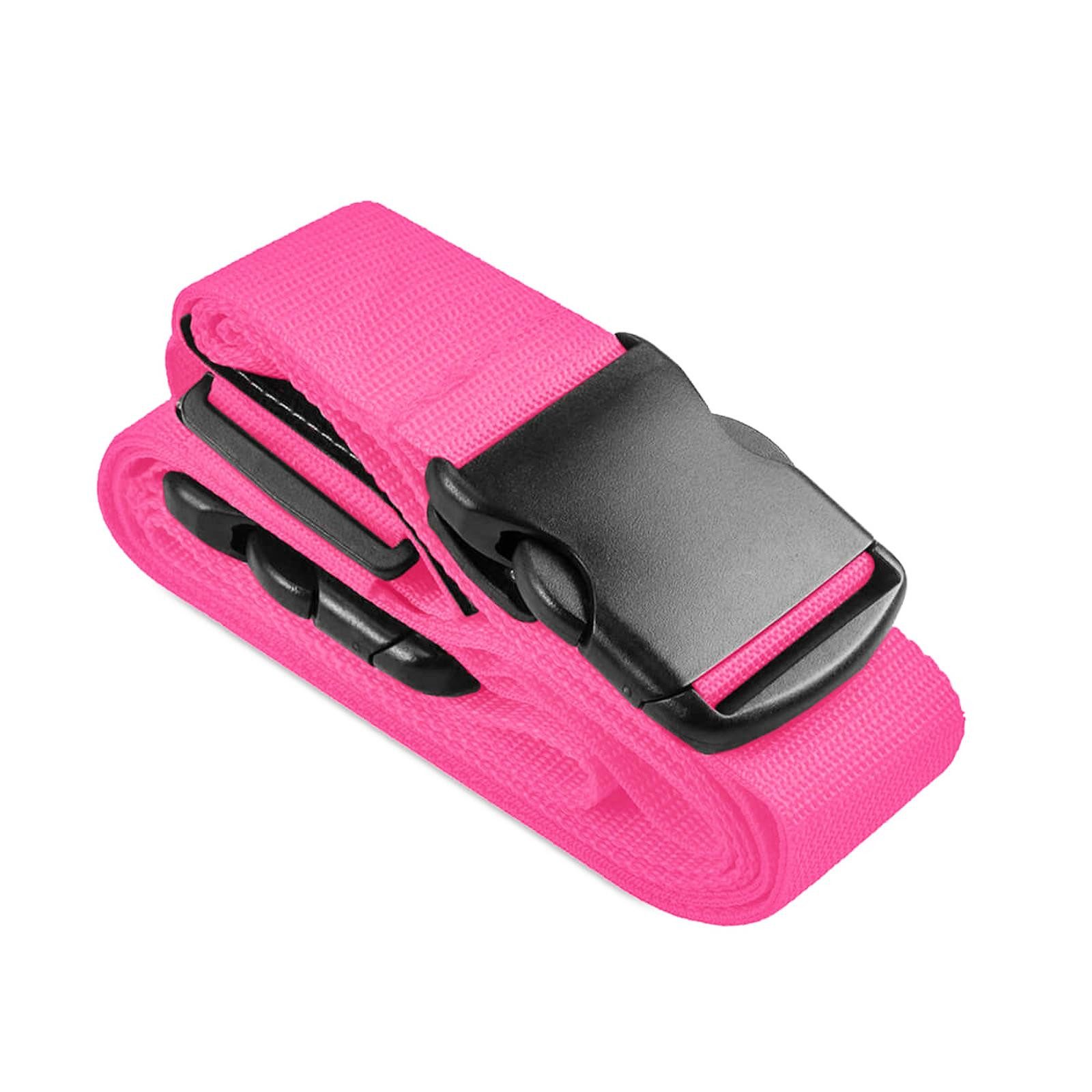 VERCO Koffergurt Gepäckgurt Koffergürtel Kofferband, (1-tlg), Gepäckband Kofferriemen für die Reise in der Farbe Pink