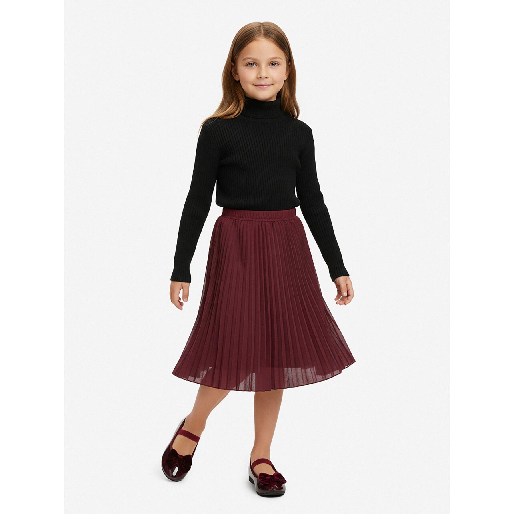 DeeZee Deezee Mädchen Ballerinen CM220831-31(IV)DZ Rotwein Ballerina