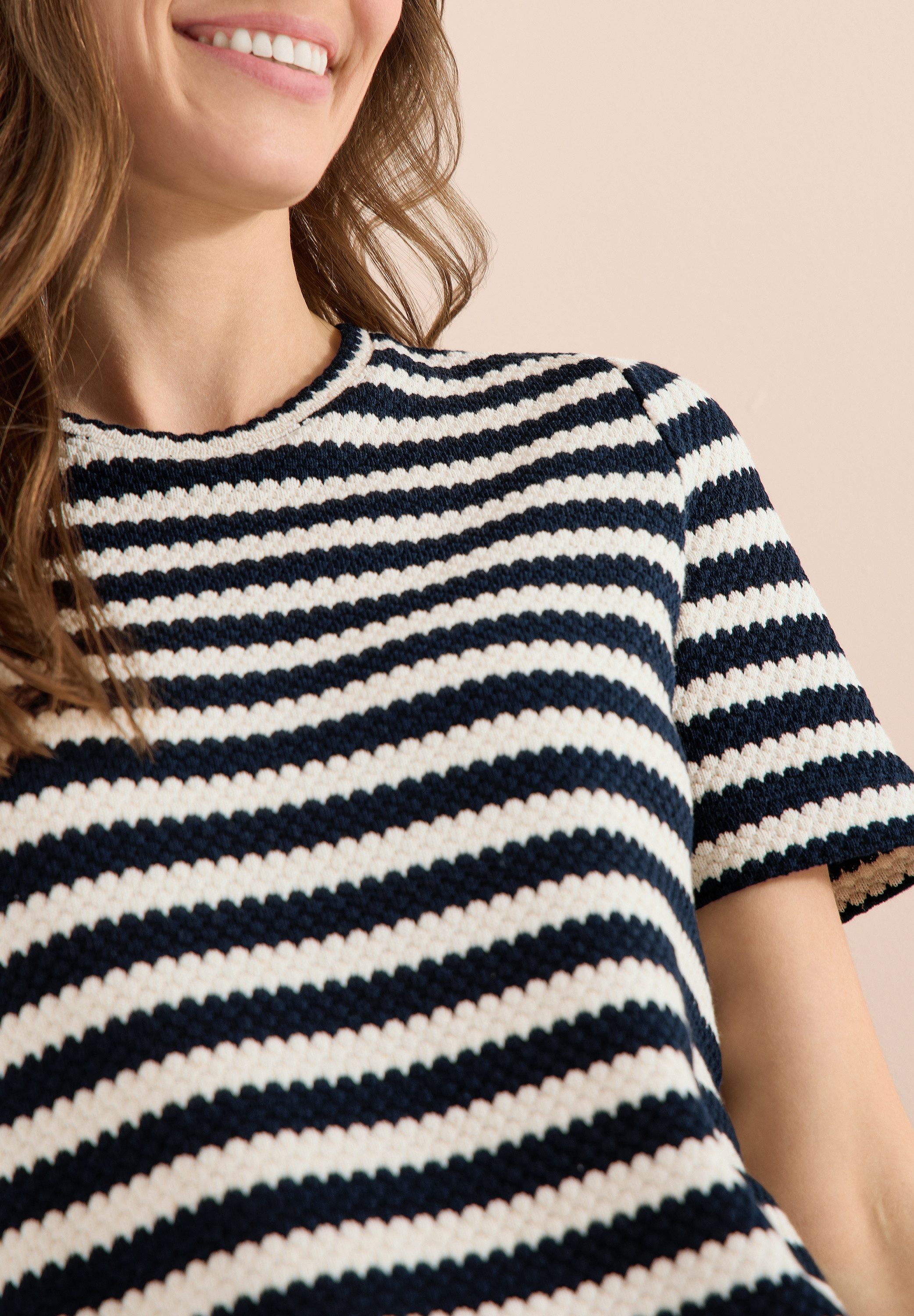 CECIL Strickpullover mit Streifen Muster günstig online kaufen