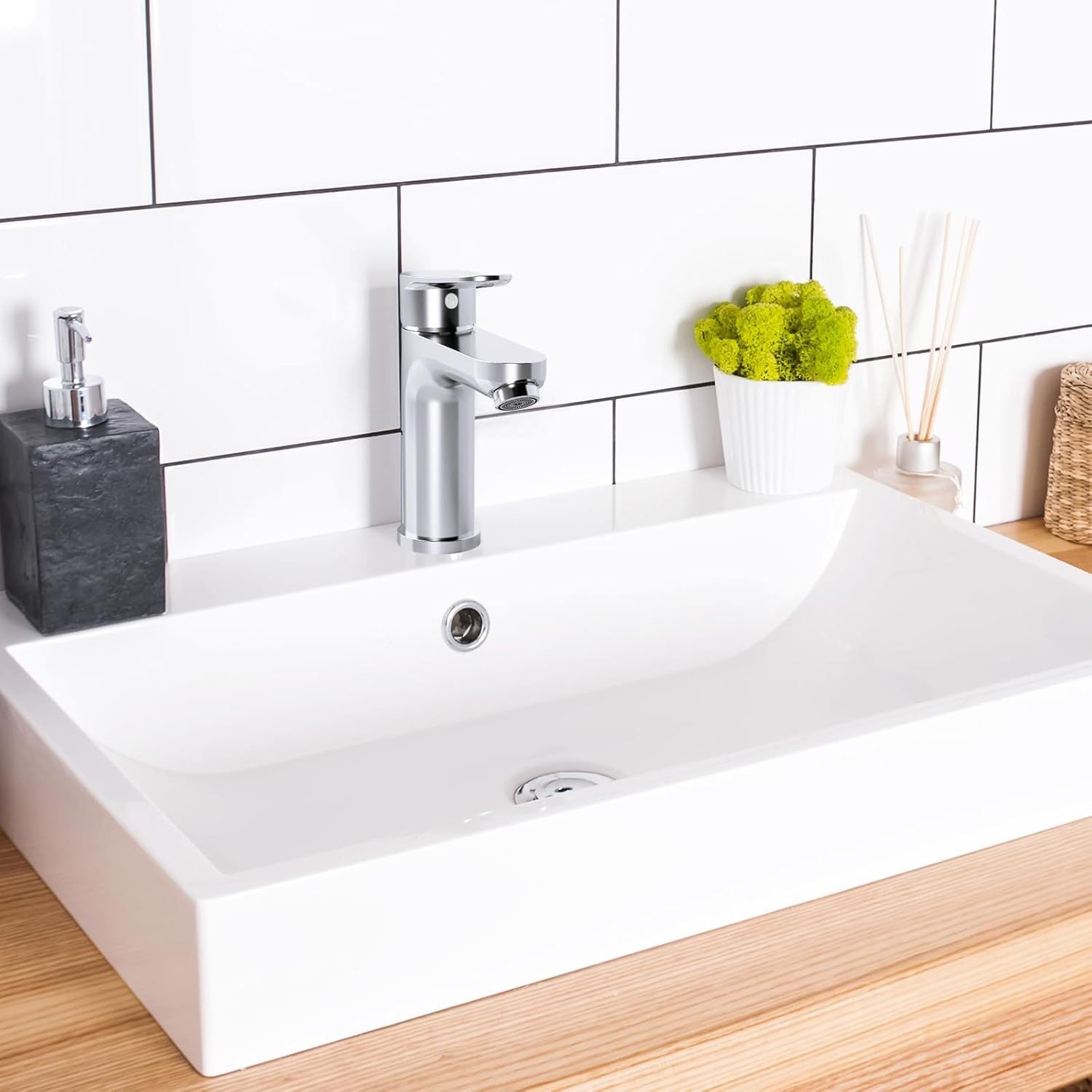 GarveeMore Waschtischarmatur,Mischbatterie Waschraum Armaturen mit Auslaufh günstig online kaufen