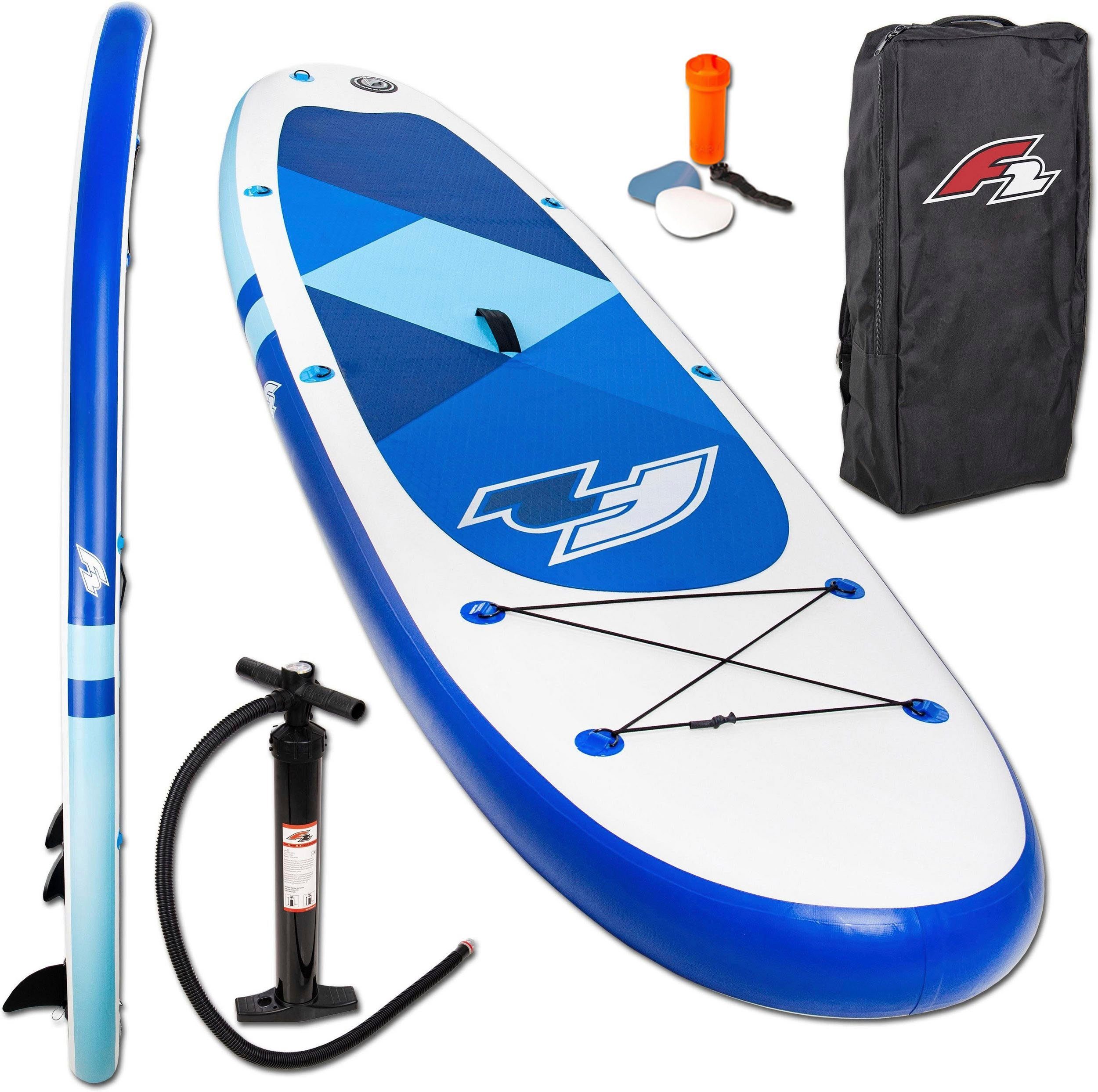 F2 Inflatable SUP-Board F2 Prime blue, (Set, 3 tlg)