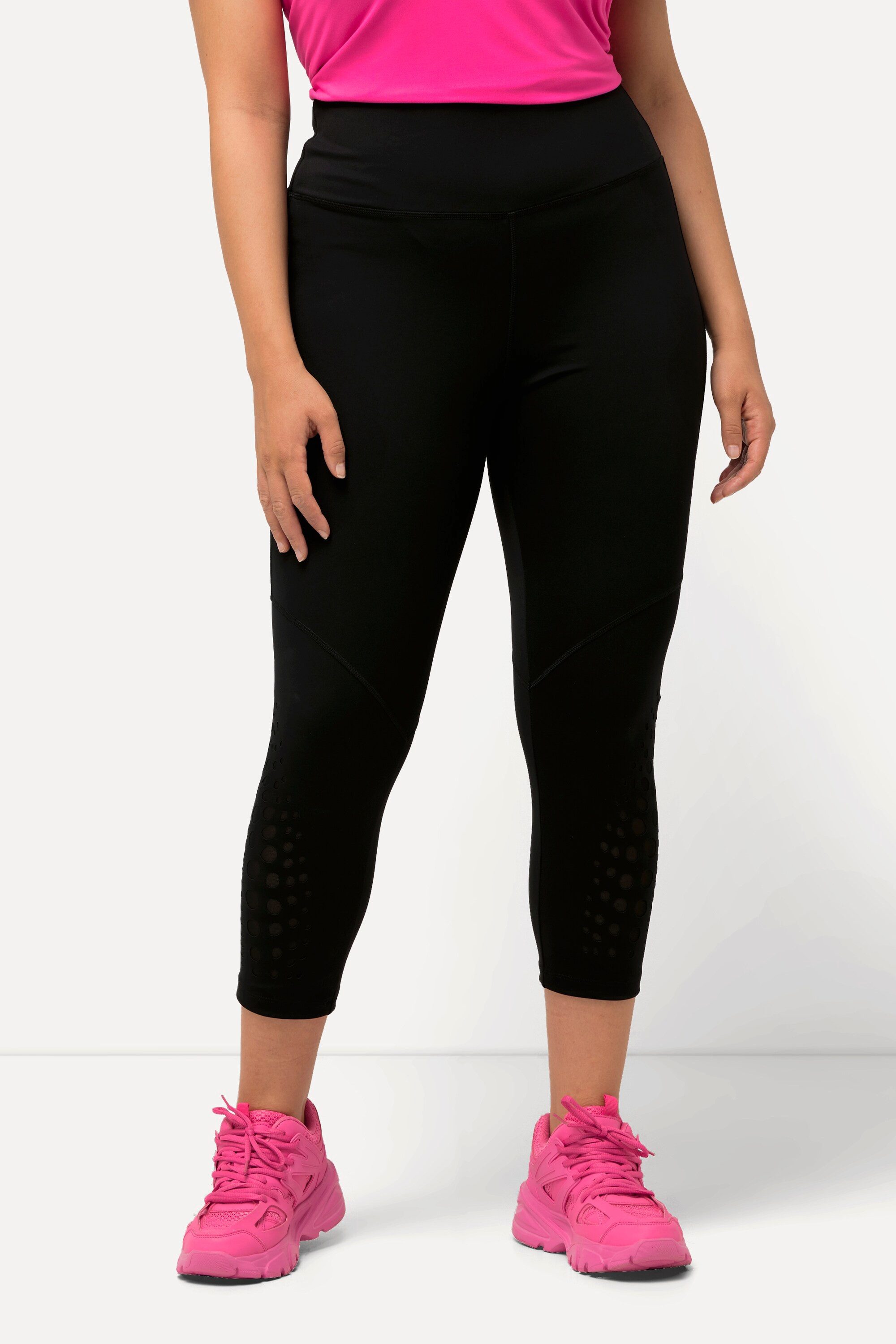 Ulla Popken Leggings 7/8-Sportleggings schnelltrocknend Cut-Outs günstig online kaufen