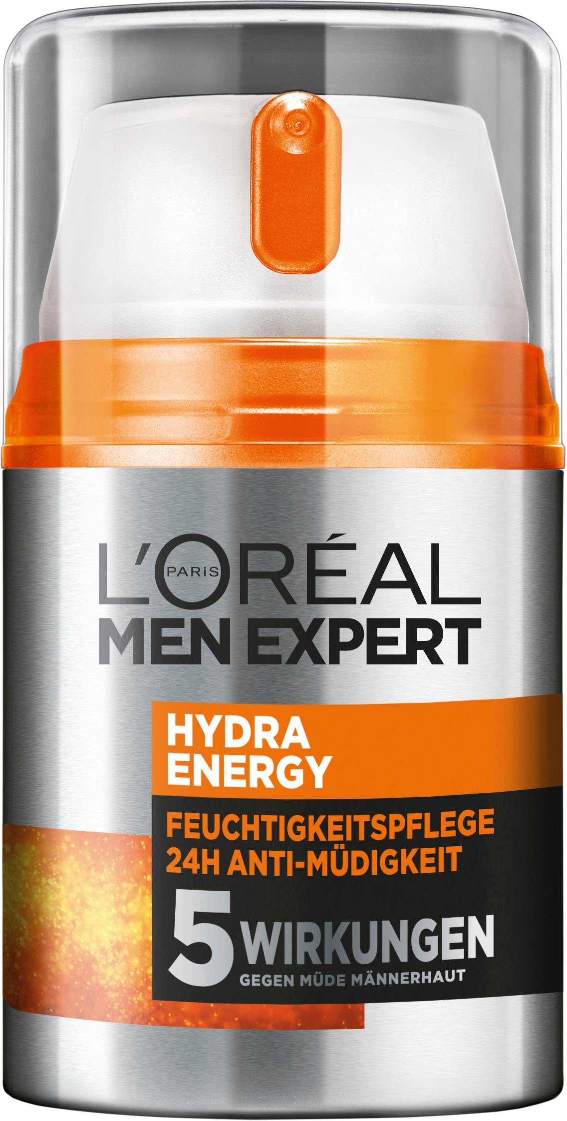 L'ORÉAL PARIS MEN EXPERT Feuchtigkeitscreme Hydra Energy 24H Anti-Müdigkeit, Feuchtigkeitspflege mit Vitamin C