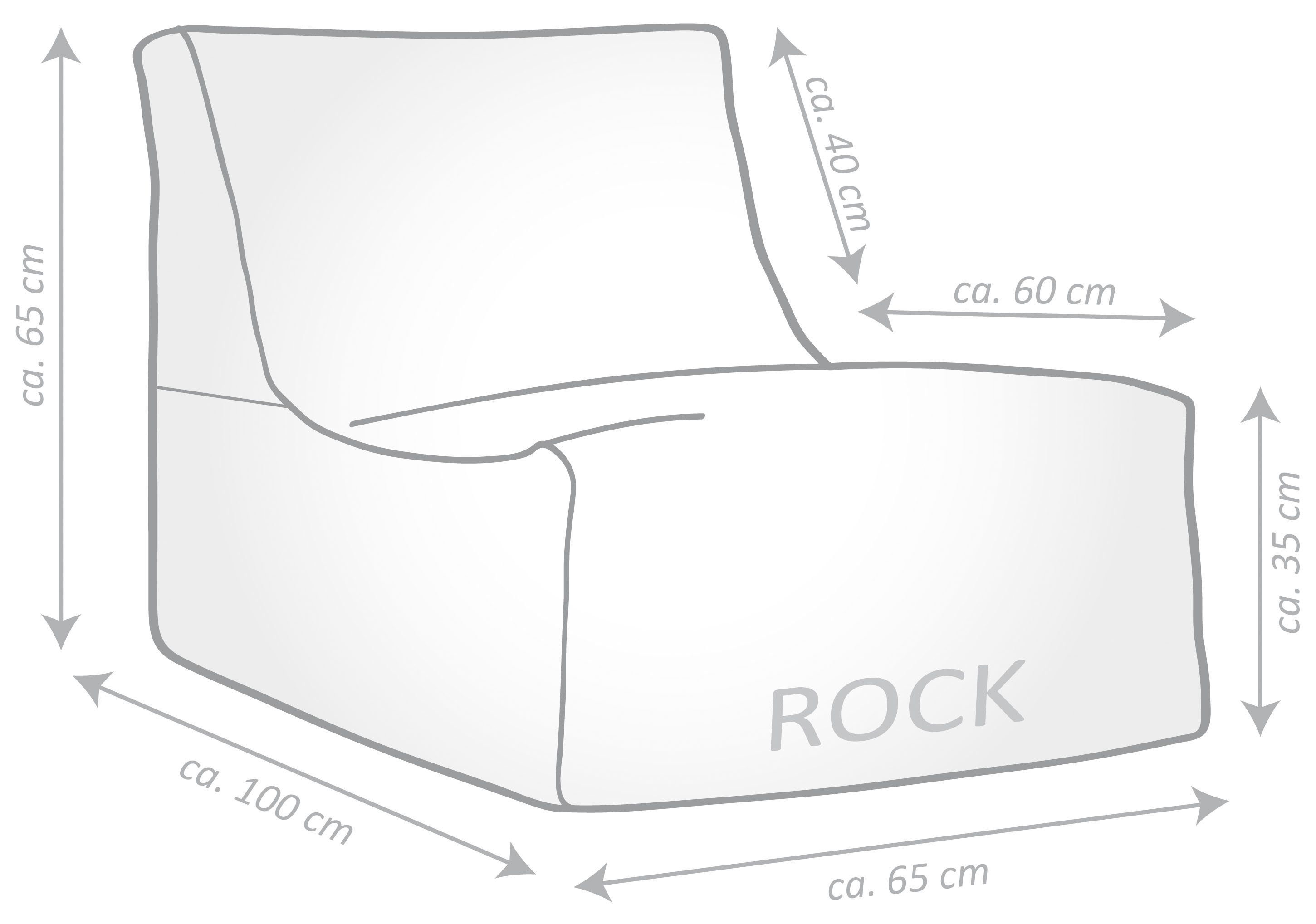 Magma Heimtex Sitzsack SANTORIN Rock (1 St)