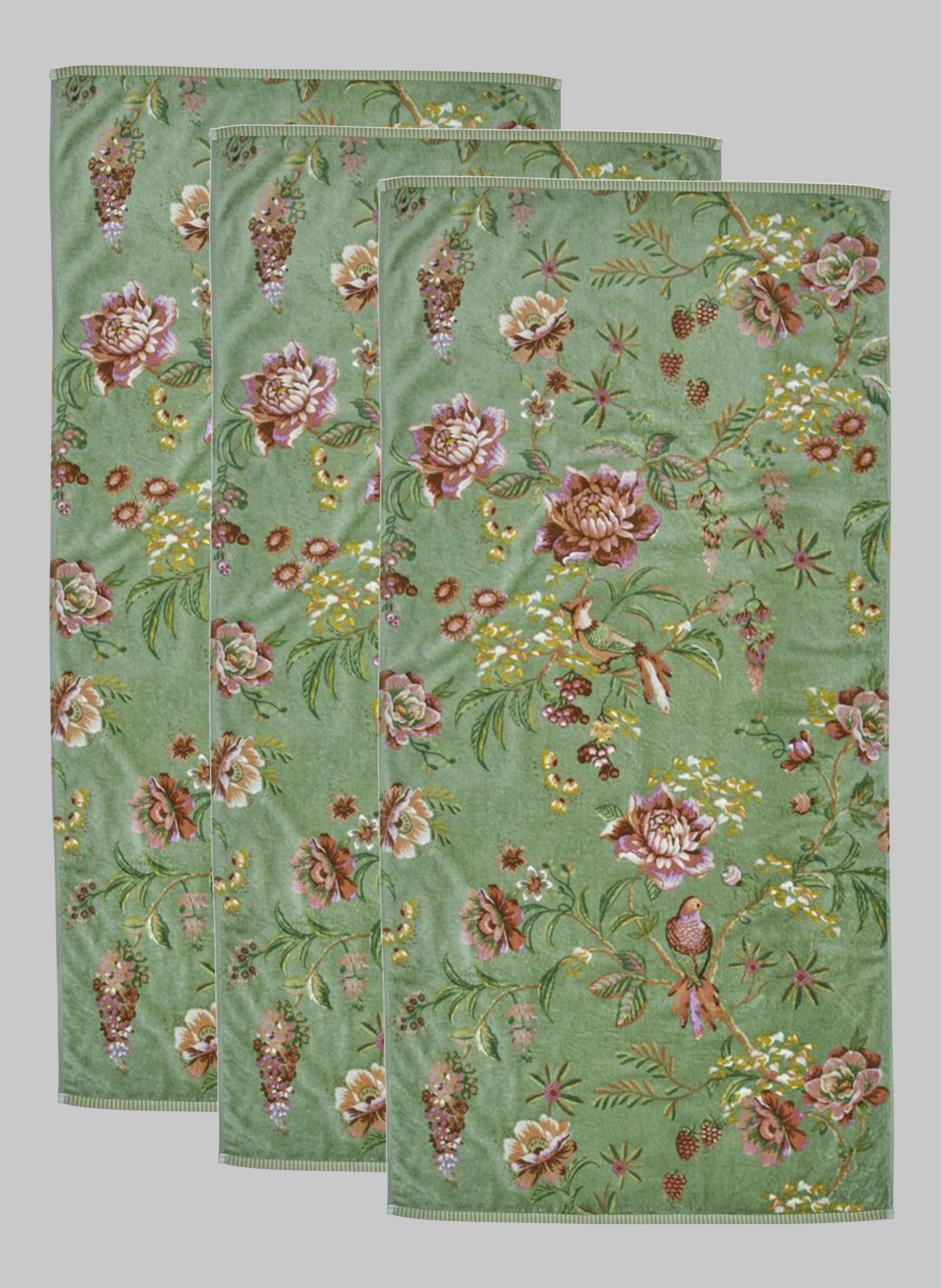PiP Studio Handtuch Set Pip Studio, 3er Set Полотенца, Secret Garden, 55 x 100, (3er Set, 3-St)