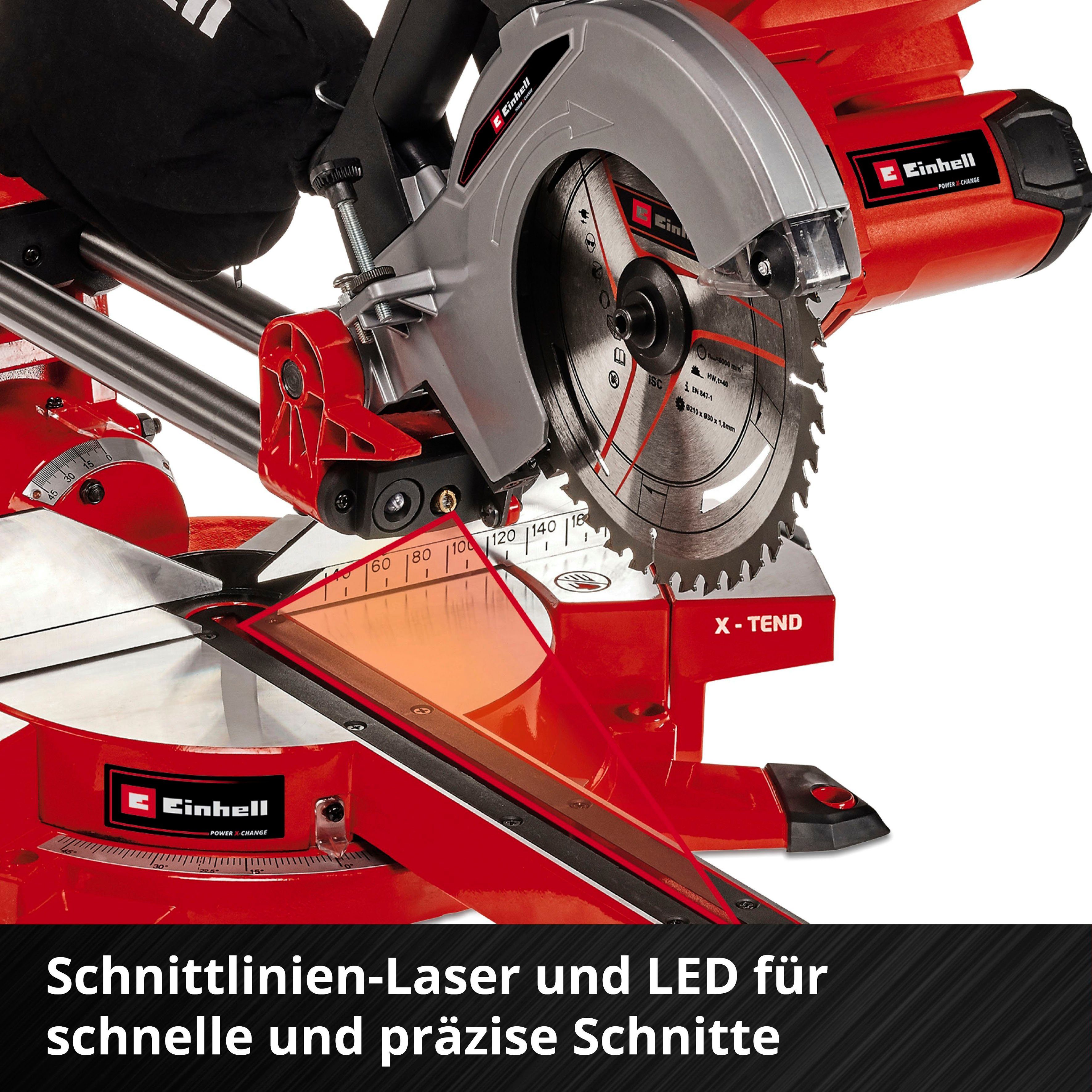 Einhell Akku-Kapp-Gehrungssäge TE-SM 36/210 Li - Solo, 1-St. – Bild 4 von 5