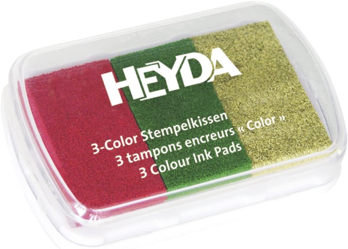 Heyda HEYDA Stempelkissen 3-Color, rosa/hellblau/flieder Stempelkissen