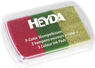 Heyda HEYDA Stempelkissen 3-Color, rosa/hellblau/flieder Stempelkissen