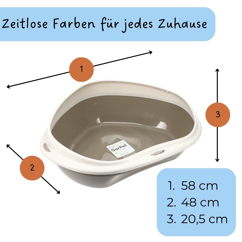 Thumbnail - GarPet Katzenecktoilette GarPet Katzenklo Ecke Eck Katzentoilette Katzen WC Ecktoilette