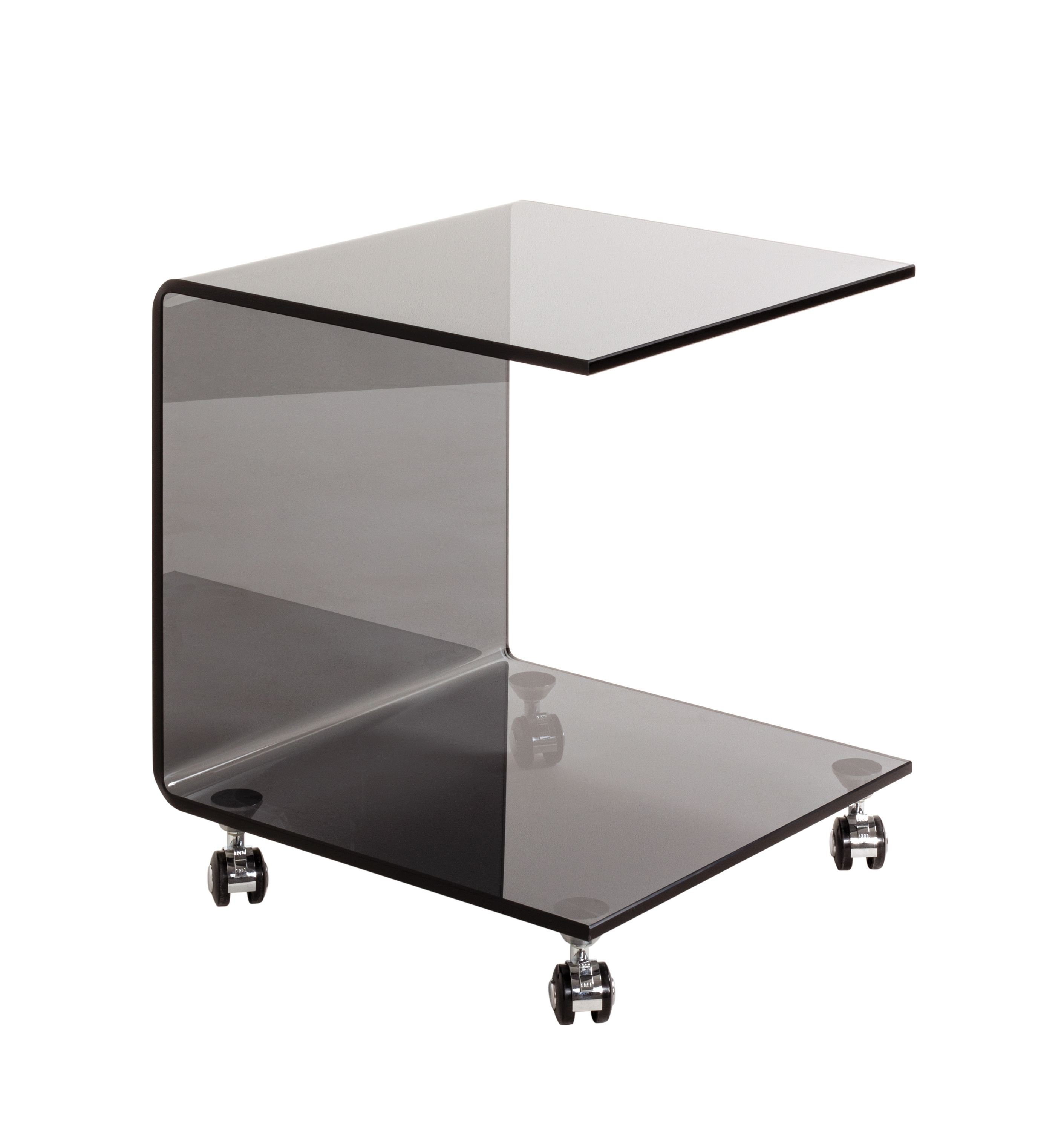 HAKU Beistelltisch Beistelltisch, HAKU Möbel Beistelltisch (BHT 42x49x42 cm) BHT 42x49x42 cm grau