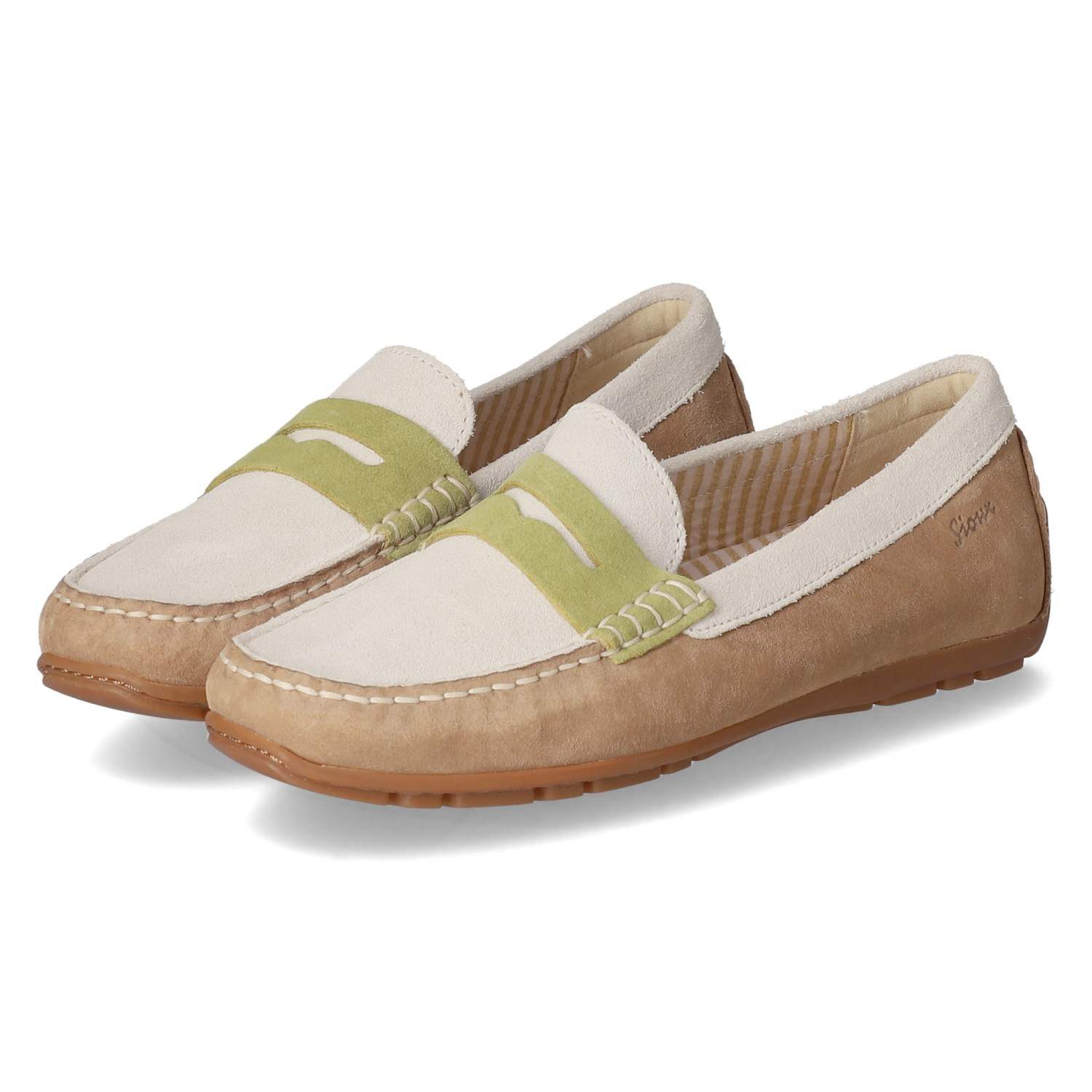 SIOUX Sioux 40334 Damen Rauleder beige Slipper