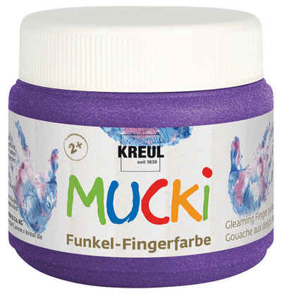 Kreul Fingerfarbe MUCKI Funkel-Fingerfarbe, 150 ml