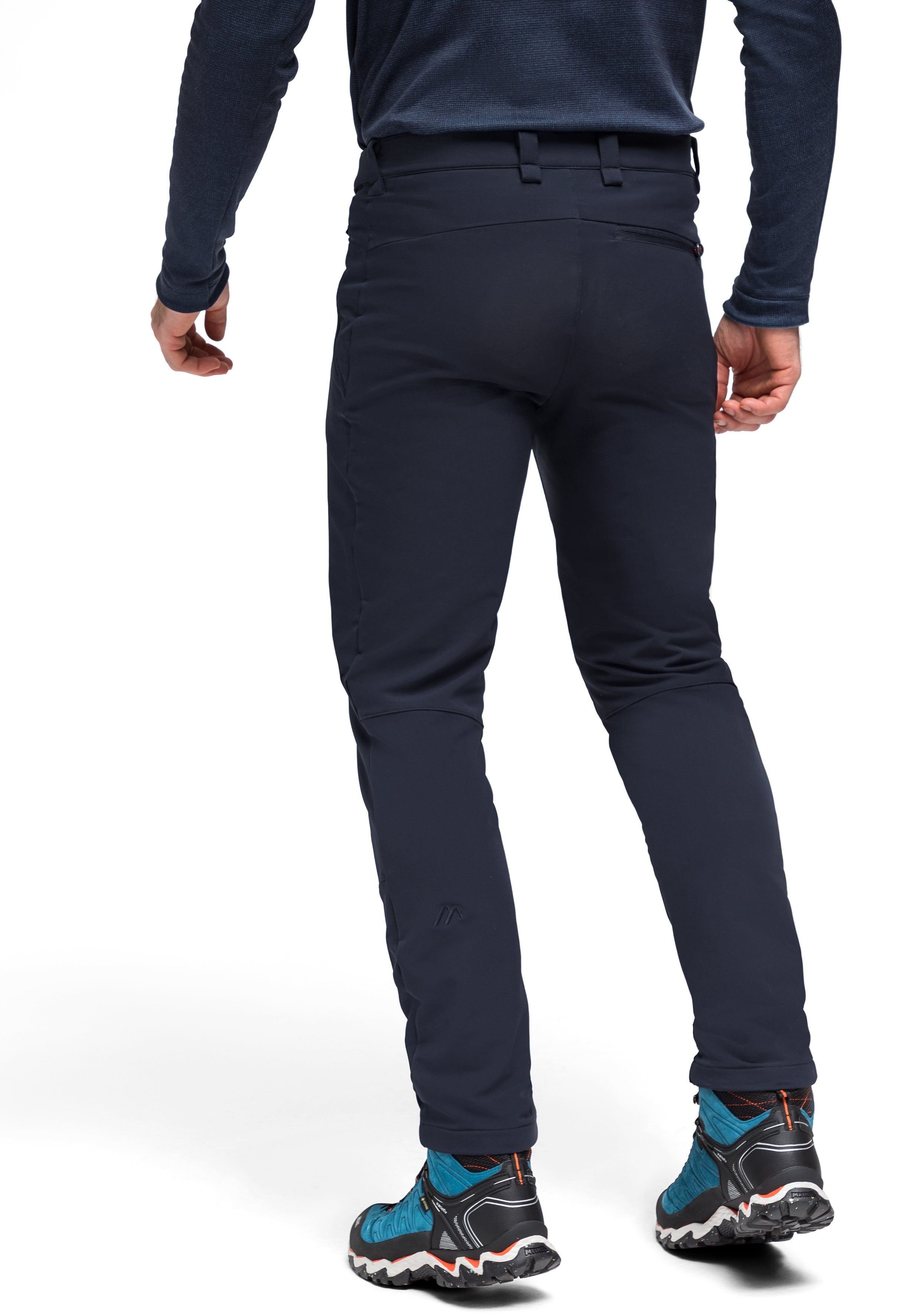 Look im Warme, Foidit M elastische Funktionshose Maier Sports Outdoorhose dunkelblau cleanen modernen