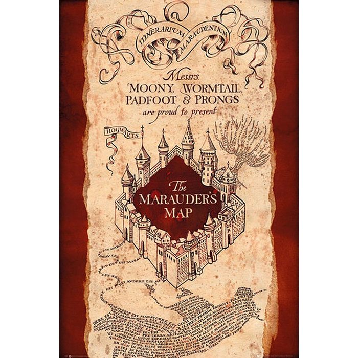 PYRAMID Poster Harry Potter Poster Marauders Map 61 x 91 5 cm