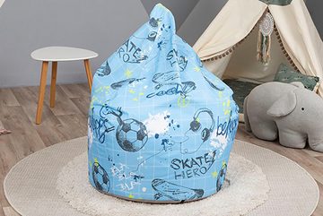 Knorrtoys® Sitzsack Jugend, blau cool, für Kinder