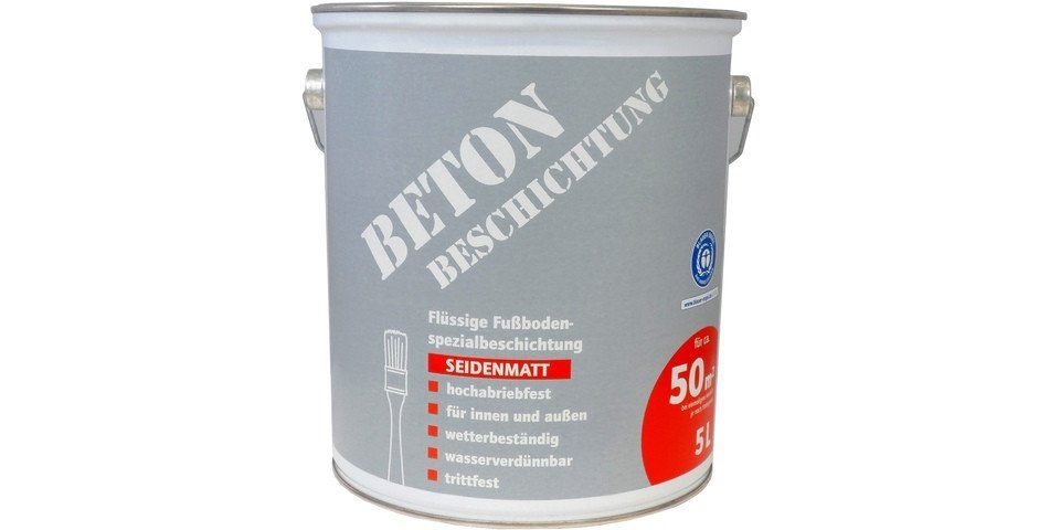 Flüssig Kunststoff 5L Bodenbeschichtung 50m² Betonfarbe Beton Beschichtung