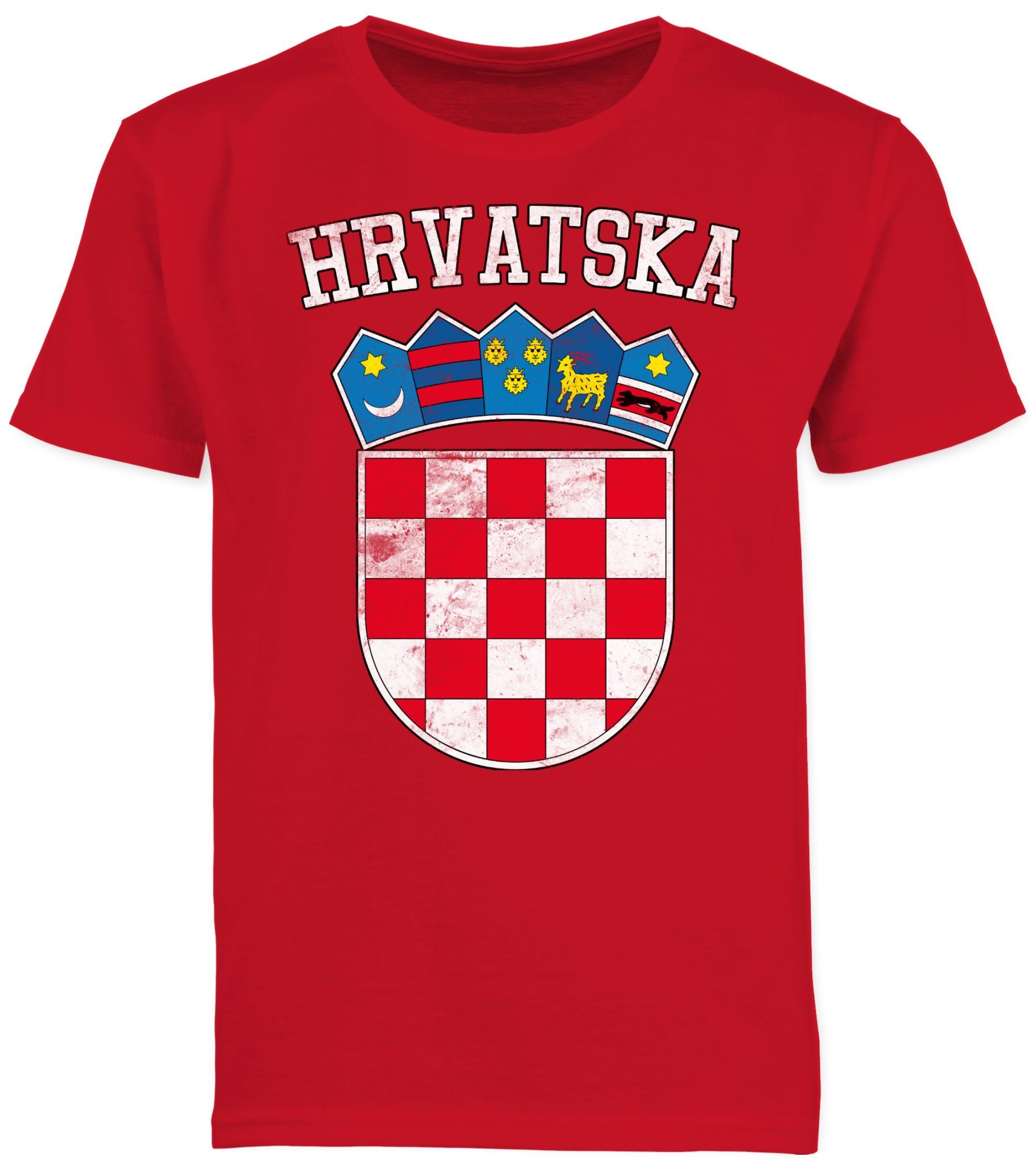 T-Shirt Kroatien Wappen Hrvatska Krotatisch