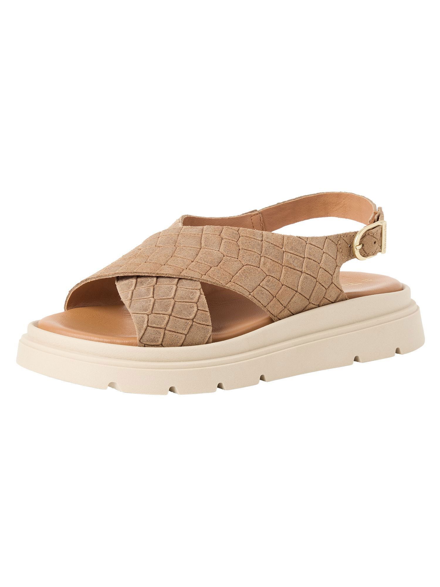 Tamaris TOUCH-IT aus Leder Keilabsatz 1-28270-42 Plateausandaletten TOUCH-IT