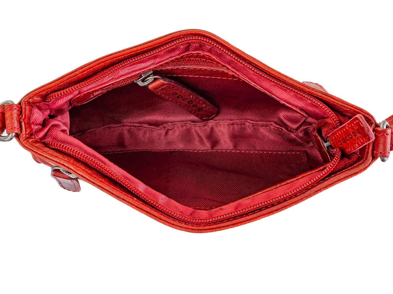 Bagsac Umhängetasche Casual Damen Umhängetasche B487003 (ein Stück, 1-tlg., ca. B/H/T 11,5/22/3,5 cm), Innenfächer