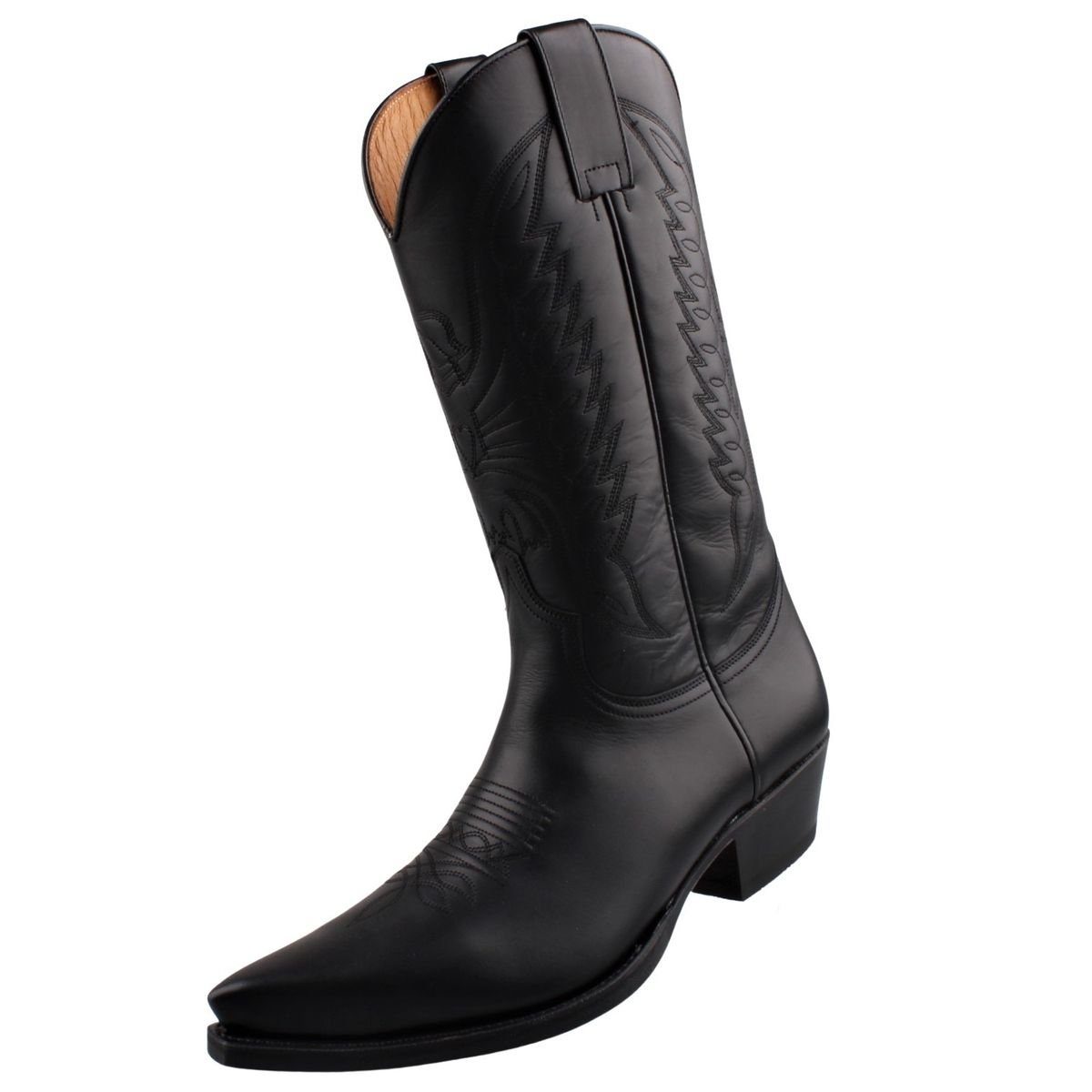 Sendra Boots 2073-Pull Oil Negro-NOS Stiefel