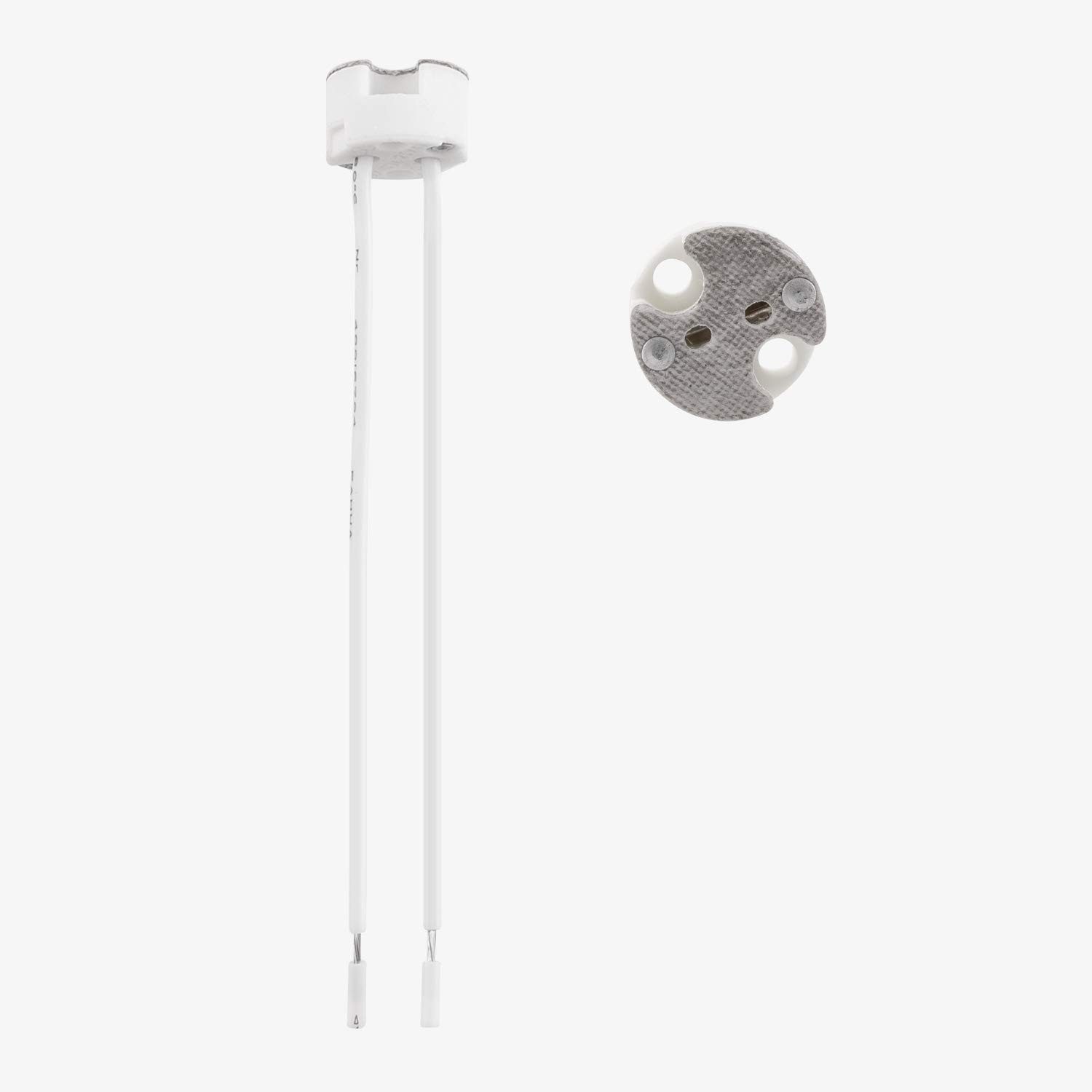 kwmobile Lampenfassung 10x GU5.3 Fassung mit 12V Kabel - MR16 Bauform - GU 5.3 Fassungen Set, (10-St), 10x GU5.3 Fassung mit Kabel 12V