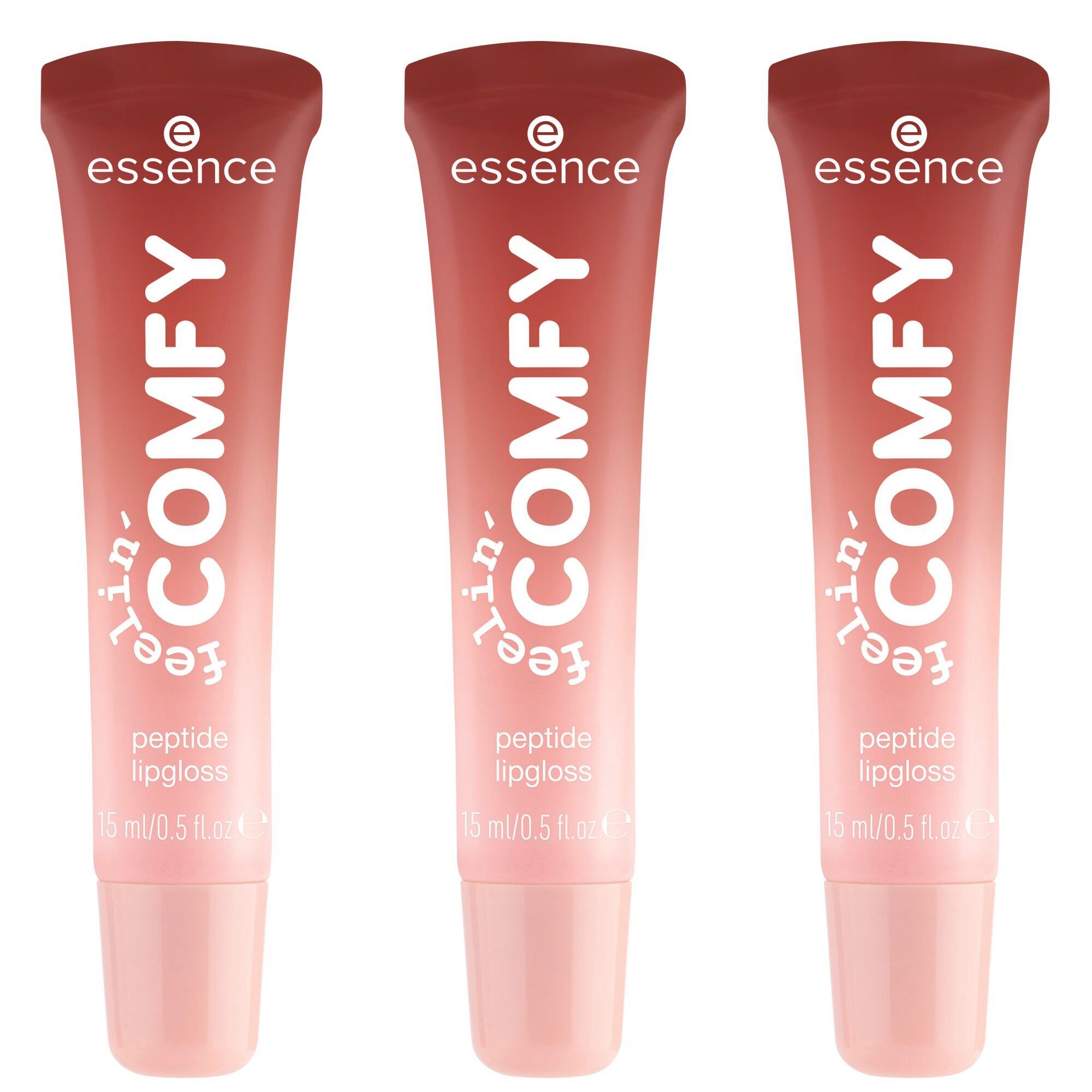 Essence Lipgloss feelin' comfy peptide lipgloss, 3-tlg.