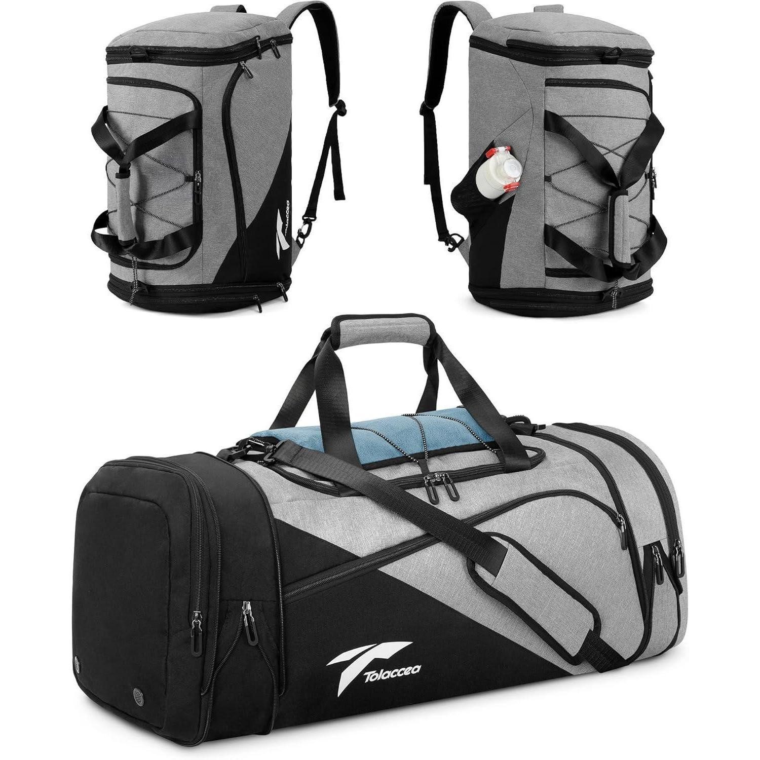 LuxusKollektion Sporttasche Sporttasche Rucksack 45-63L Erweiterbar mit Schuhfach