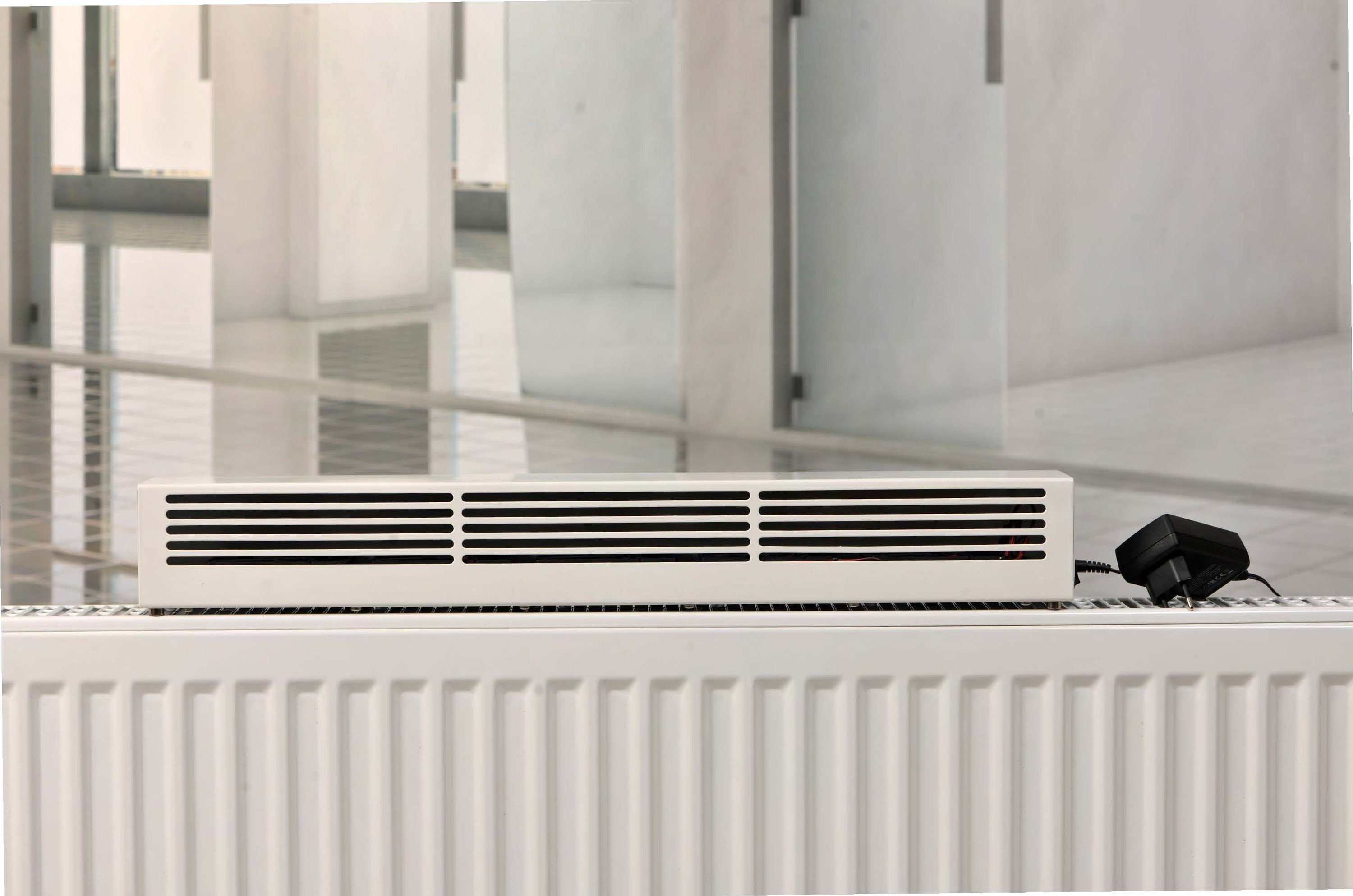 Dusbad Heizlüfter Lumair 50 Heizluftverstärker / Ventilator weiss, Made in Germany, im Sommer als Ventilator nutzbar – Bild 4 von 5
