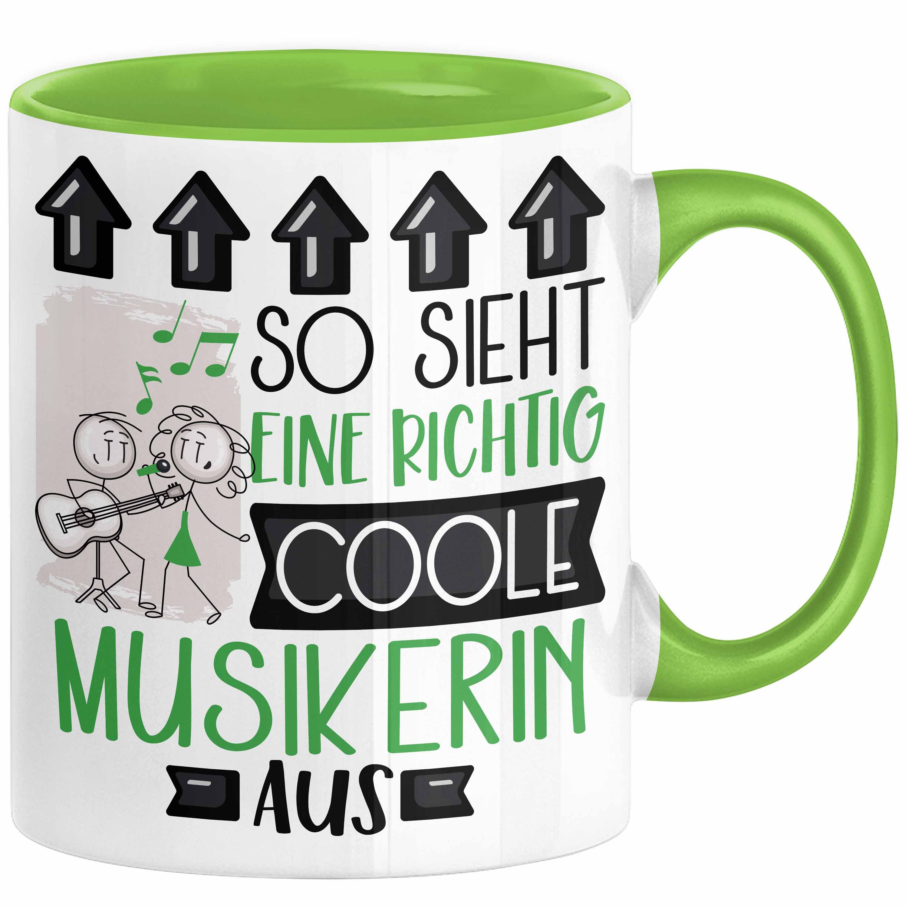 Trendation Tasse Musikerin Geschenk Tasse Lustig Geschenkidee für Musikerin Geburtstag