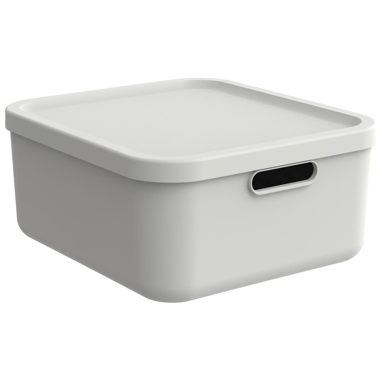 Aufbewahrungsbox ALBULA, 20 Liter, Weiß, Kunststoff