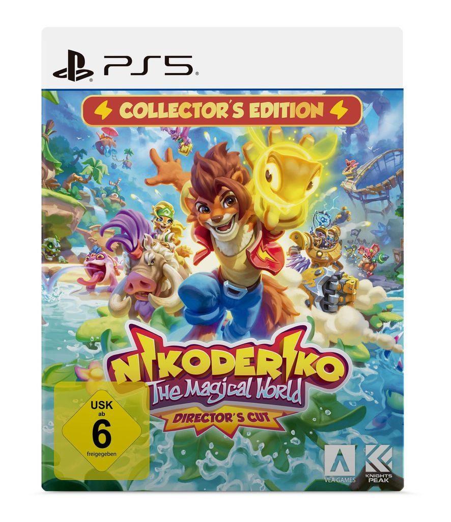 Nikoderiko: The Magical World Directors Cut - Collectors Edition PlayStation 5, Mit Artbook, OST-CD, physischem Spiel und sammelbarer Schubbox.