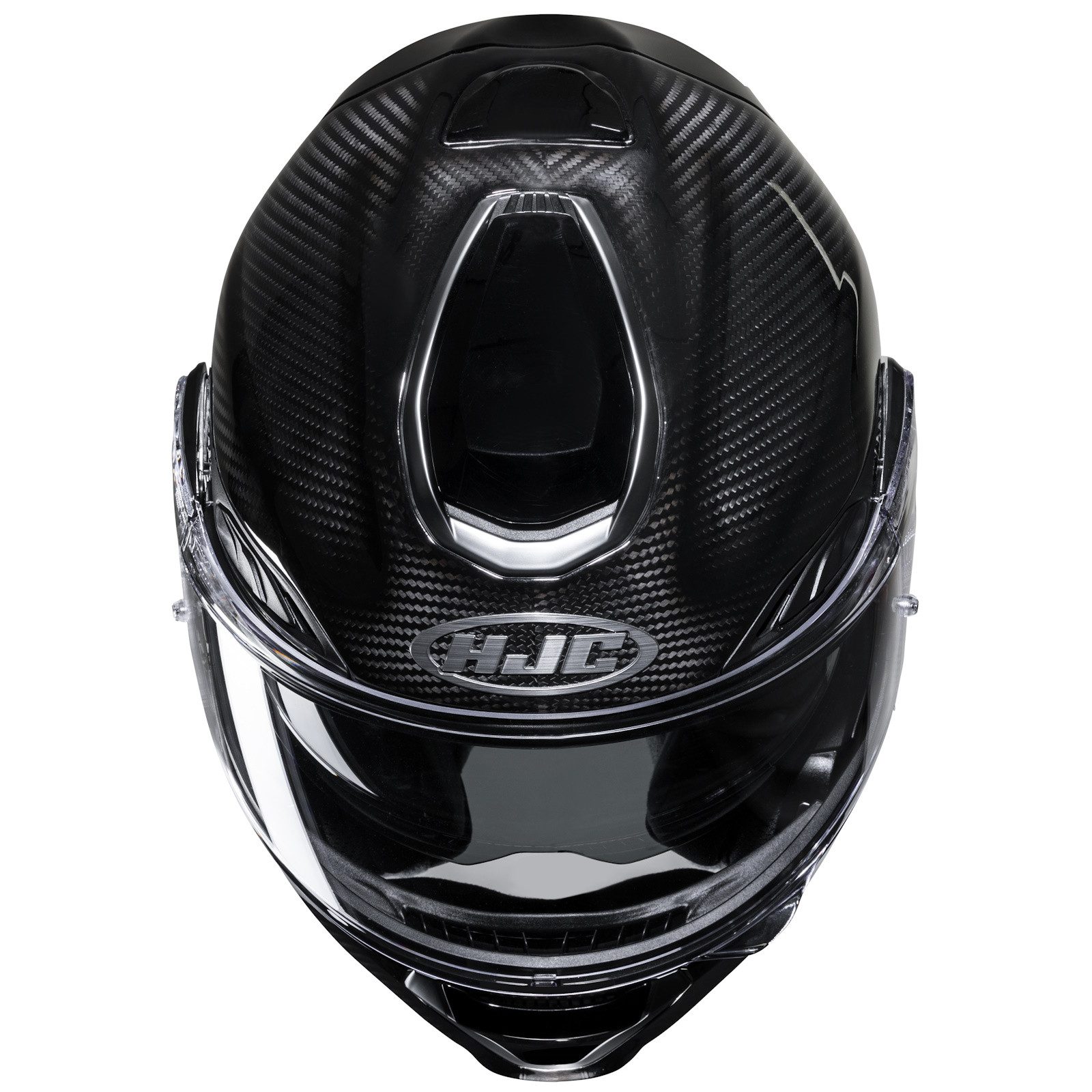HJC Motorradhelm HJC RPHA 91 Carbon Solid Schwarz Klapphelm