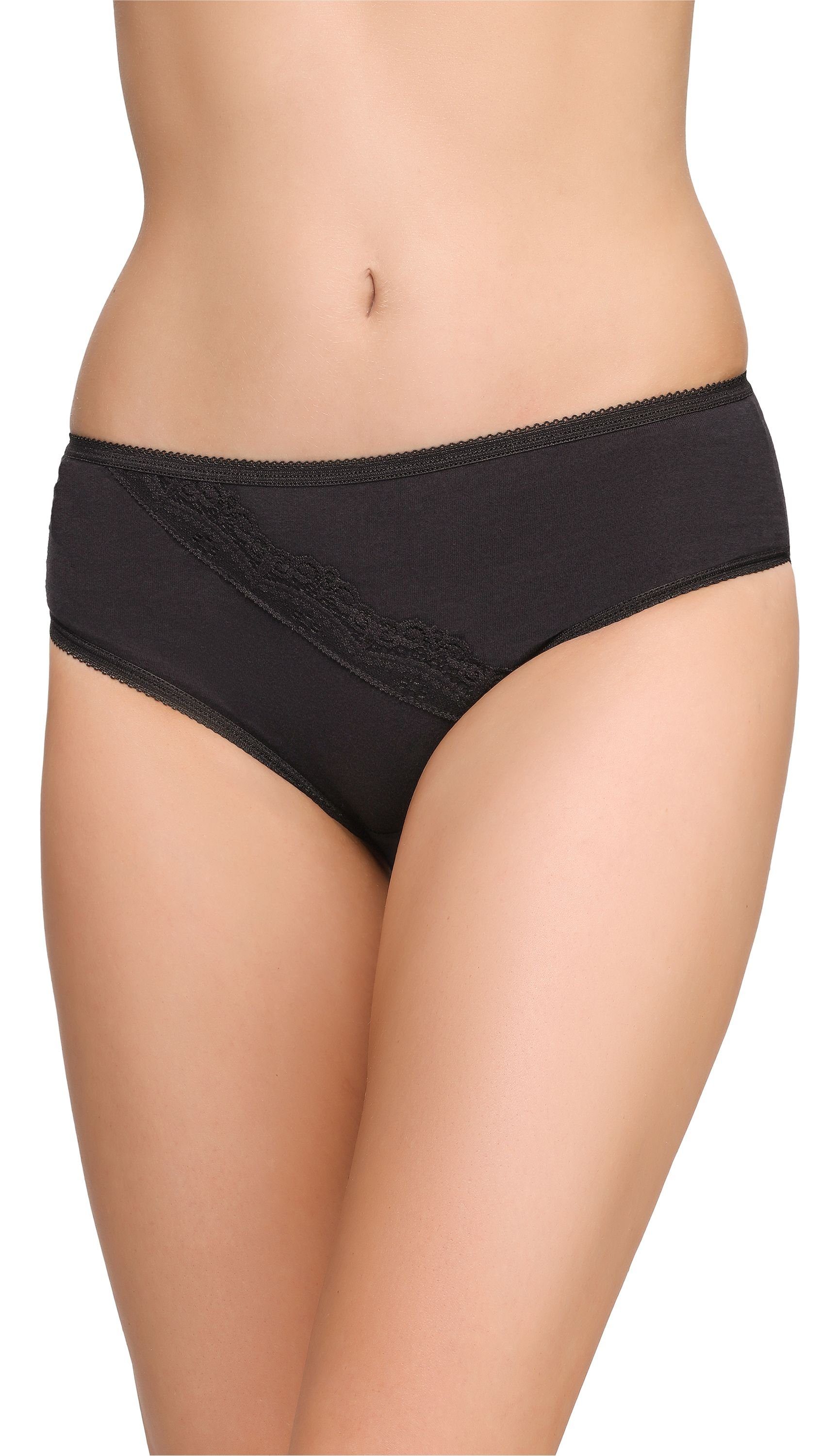 Bellivalini Hüftslip (2-St) Schwarz/Weiß (2Pack)