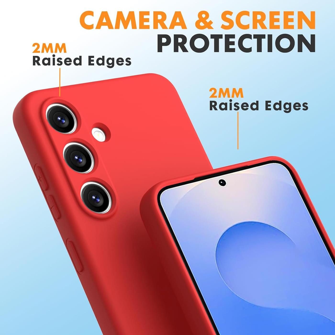 CoolGadget Handyhülle Silikon Colour Series Slim Case für Samsung Galaxy S25 FE 6,7 Zoll, Hülle weich Handy Cover für Samsung S25 FE Schutzhülle