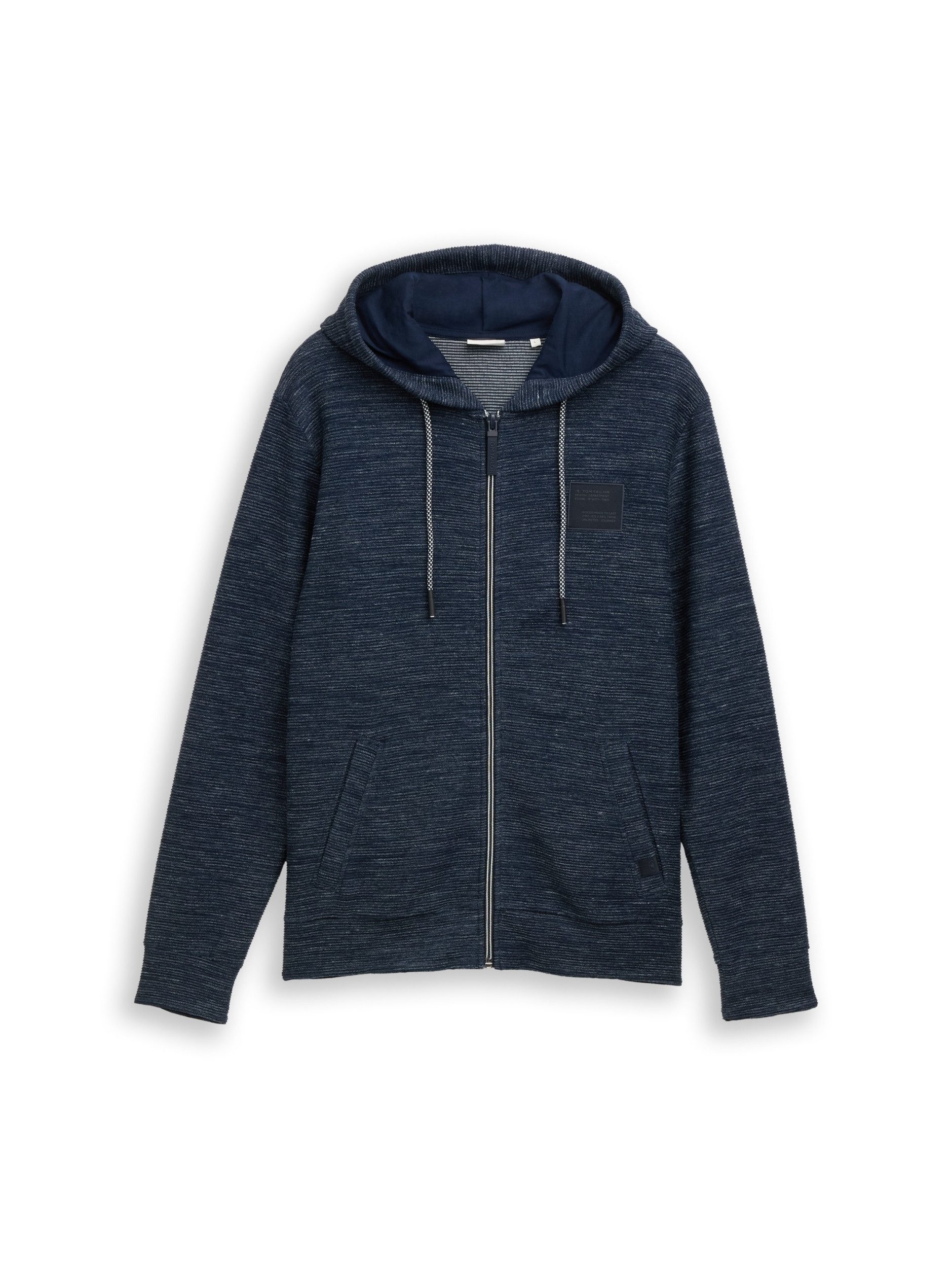 TOM TAILOR Sweatjacke structured hoodie
