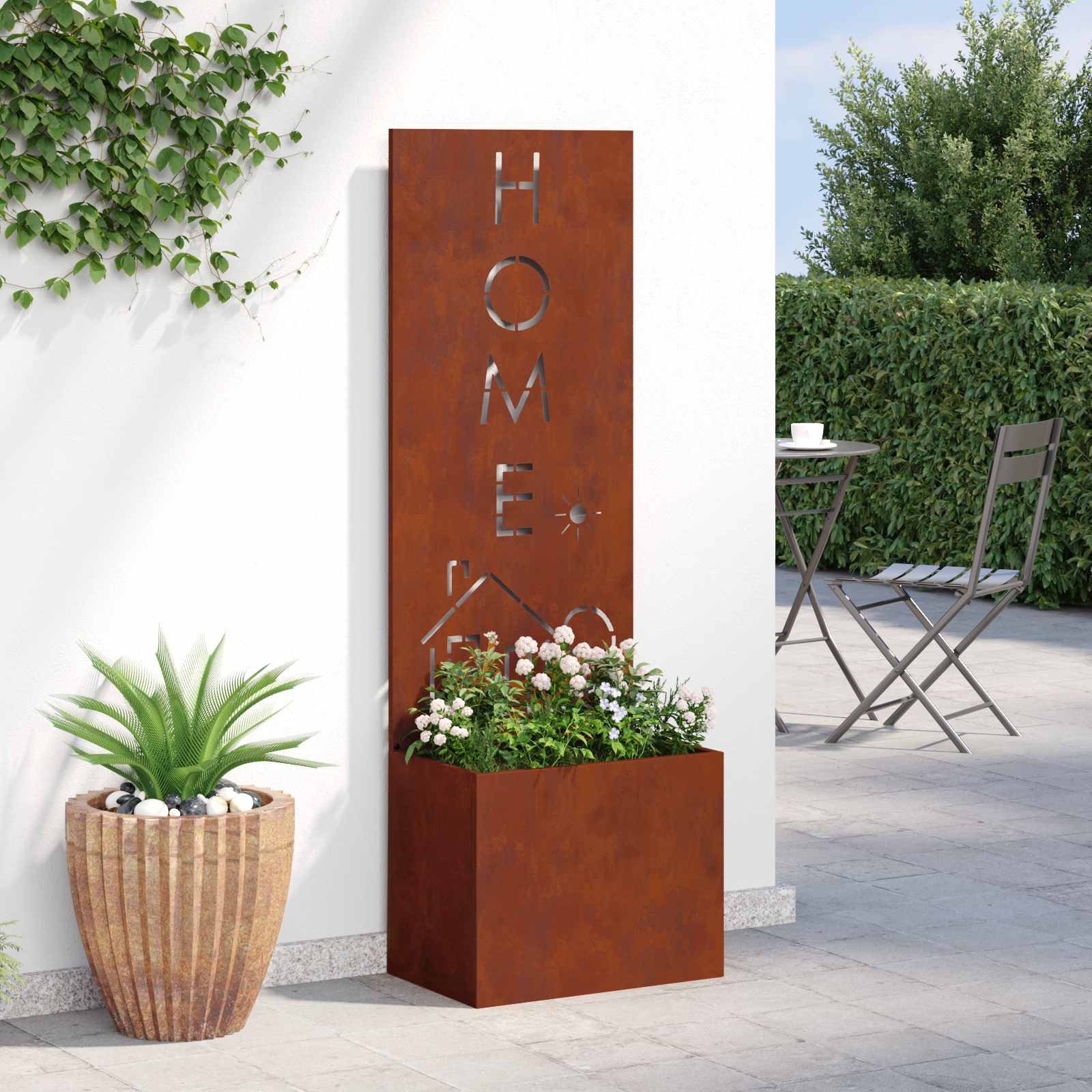 vidaXL Wandbild Garten Sichtschutz-Leinwand Rostig 50 x 32 x 150 cm, (1 St) – Bild 4 von 5