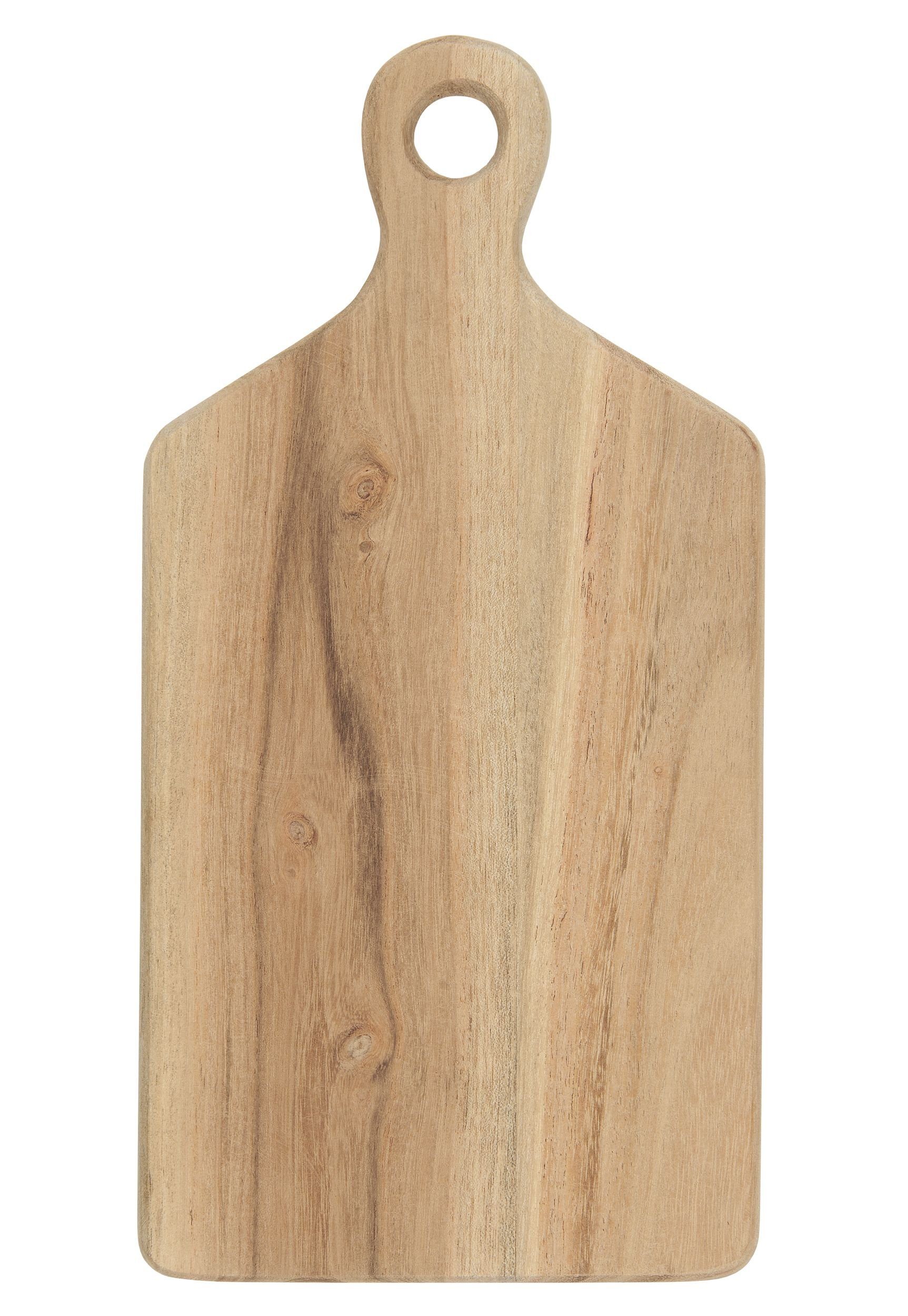 Servierbrett Schneidebrett Servierbrett Brettchen Holz mit Griff 15x30cm Ib