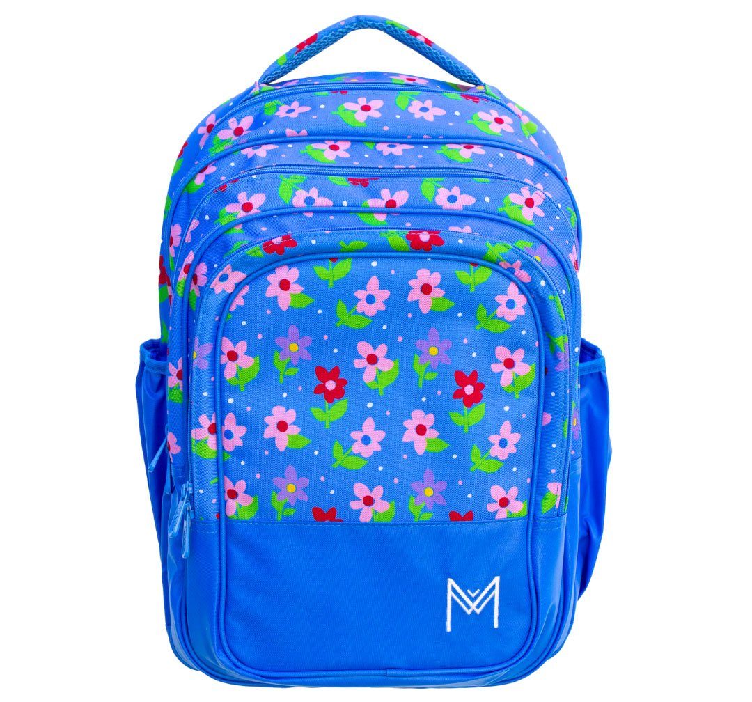 MontiiCo Kinderrucksack Großer Rucksack für Kinder - Schultasche für Mädchen, Blumen