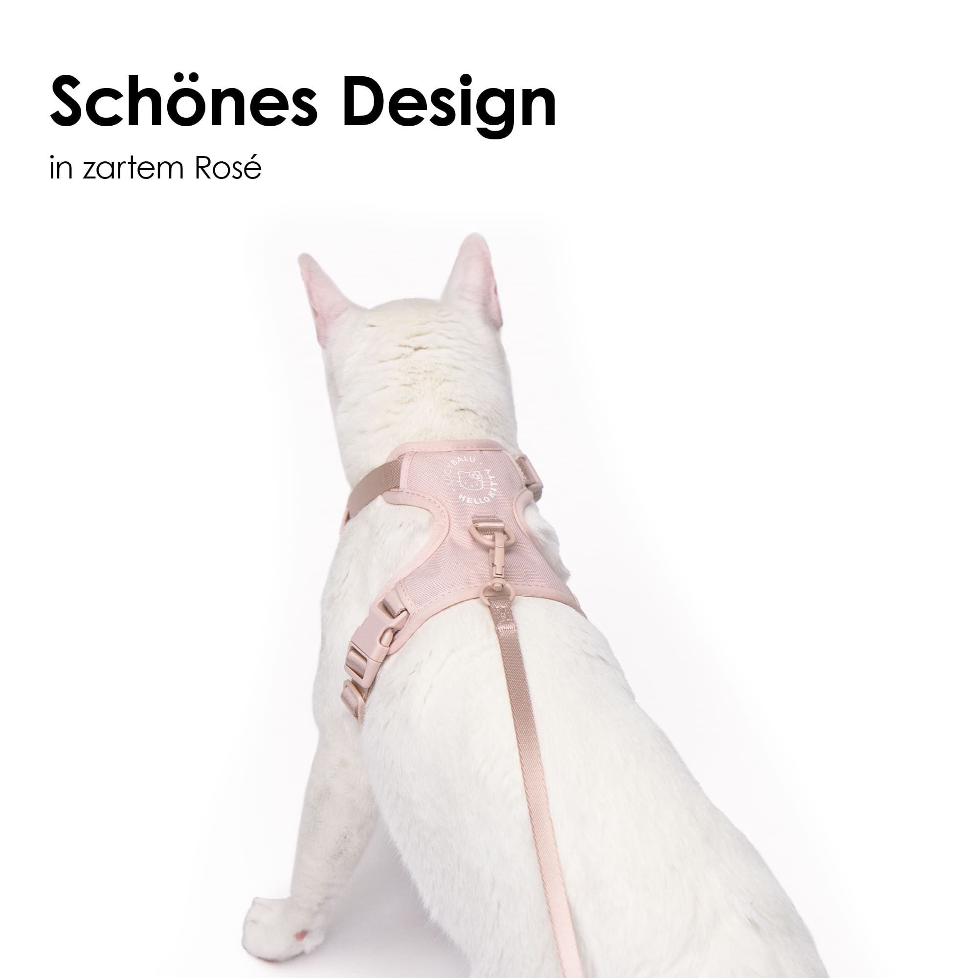 LucyBalu Katzen-Halsband EXPLORER Katzengeschirr - Hello Kitty Edition
