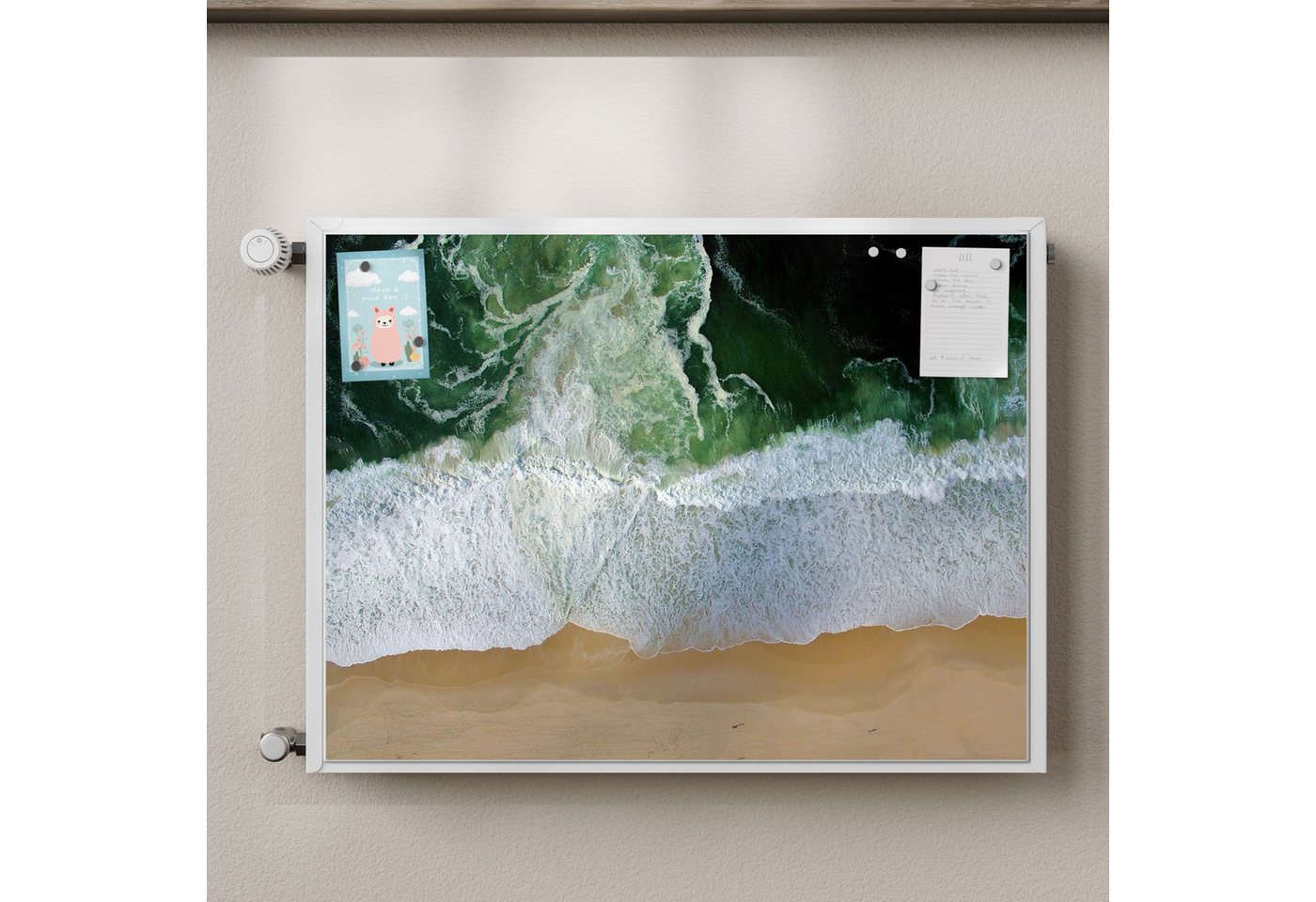 Thumbnail - DEQORI Magnetfolie 'Kraft des Meeres', beschreibbar Heizung Magnetmatte magnetisch Magnetfolie
