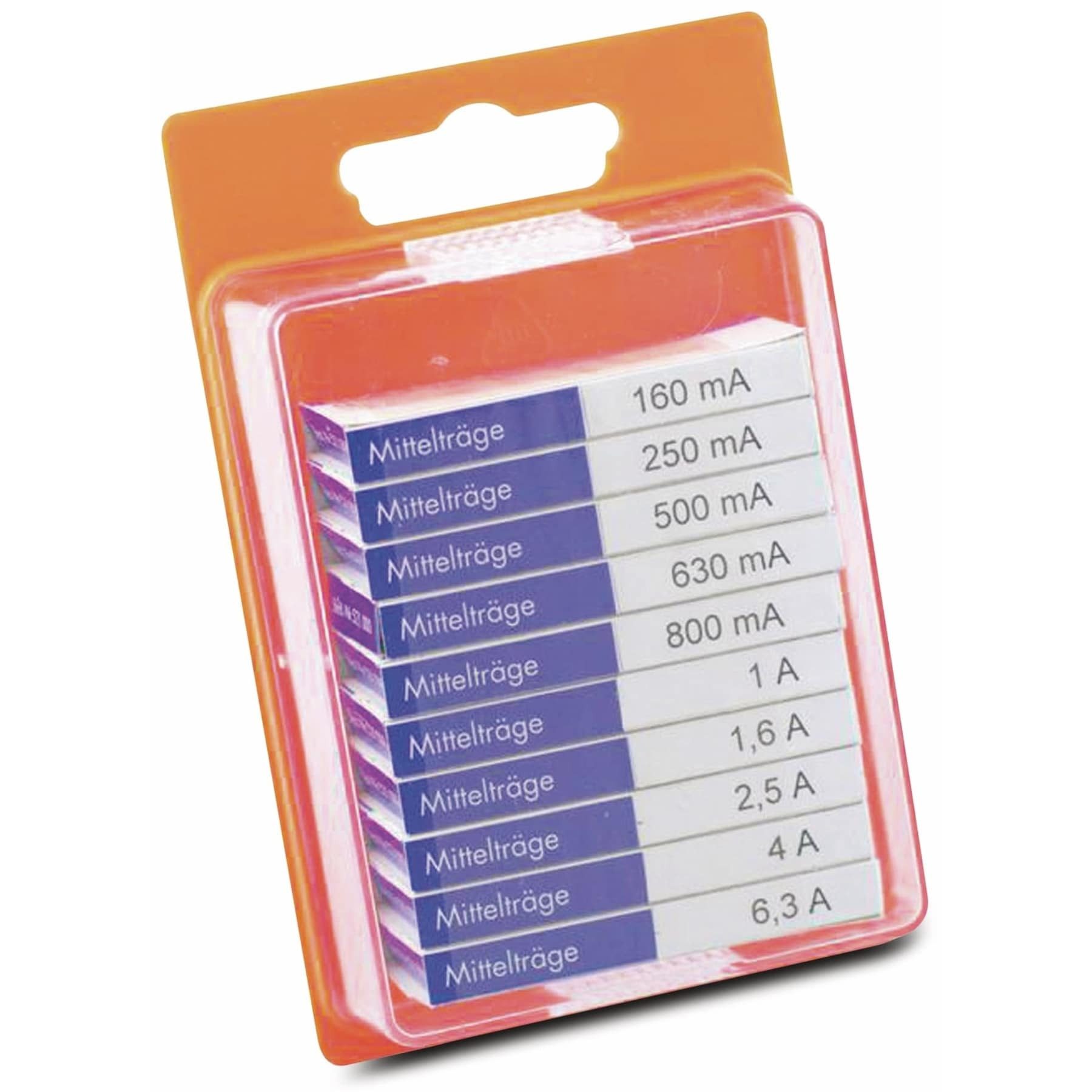 ESKA Zylindersicherungshalter ESKA Feinsicherung-Sortiment, 121800,(x L) 5 mm x 20 mm Mittelträge
