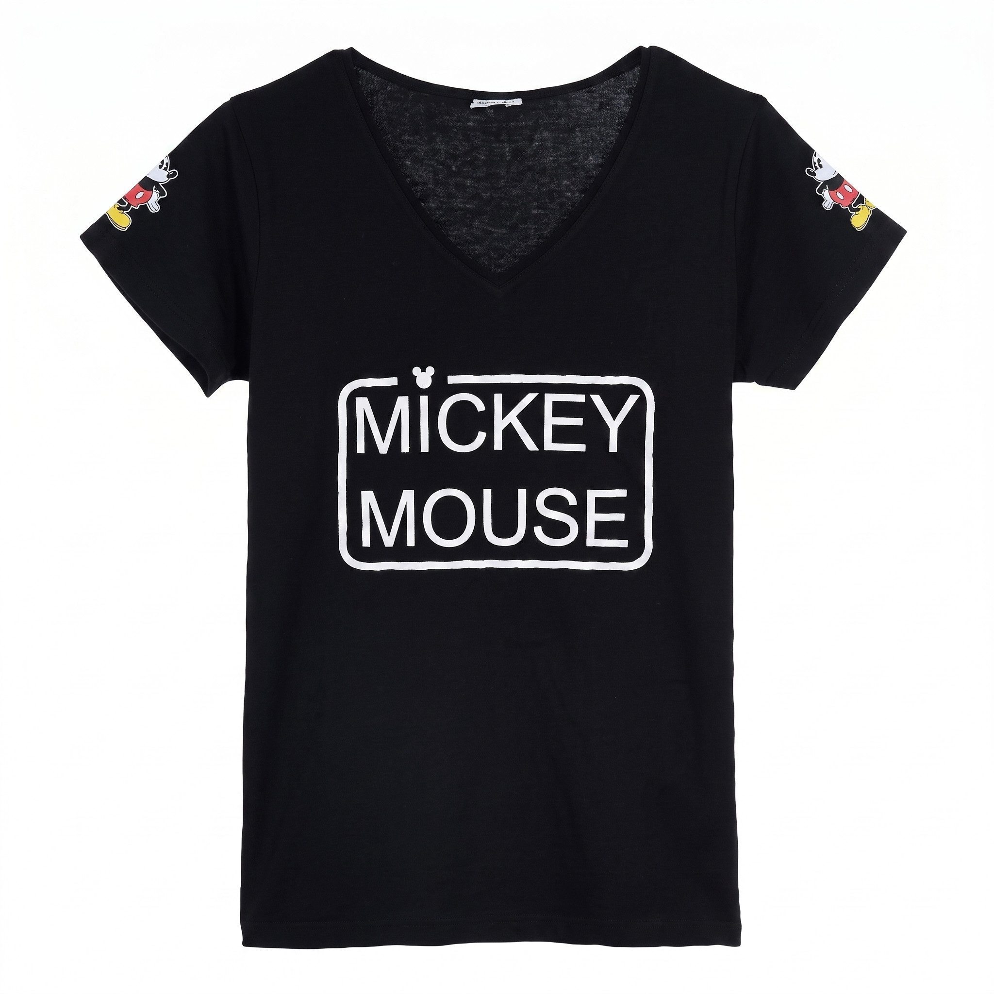 Disney Print-Shirt Disney Mickey Maus Damen kurzarm Shirt T-Shirt Gr. S-XL 100% Baumwolle