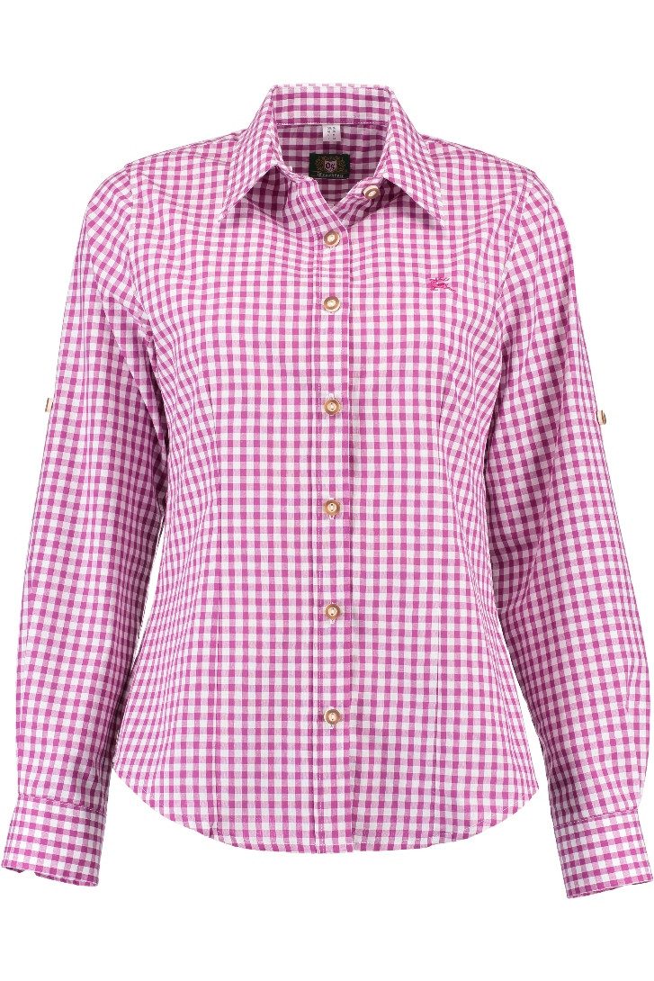 Orbis Textil GmbH & Co. KG Trachtenbluse Trachtenbluse - DALILA - beere, dunkelgrün, weinrot