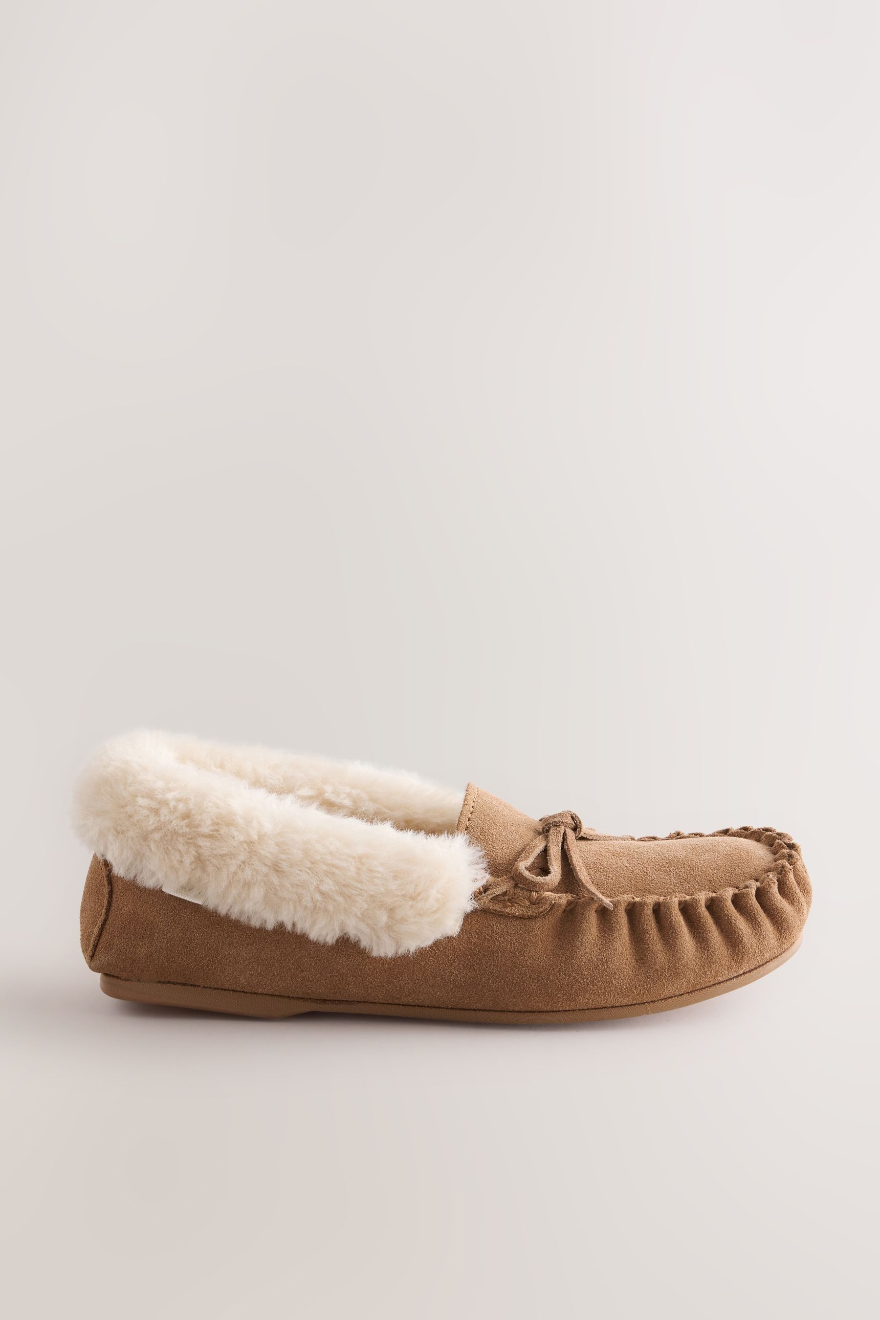 Next Mokassin-Slipper aus Veloursleder Hausschuh (1-tlg)
