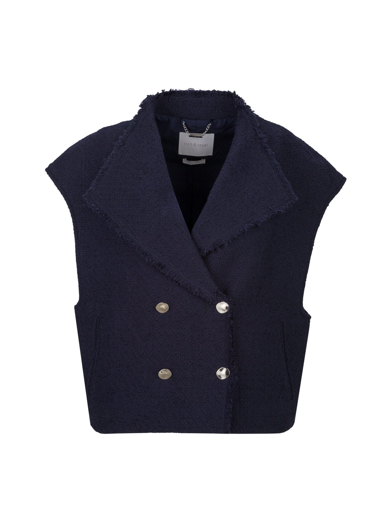 RICHROYAL Funktionsweste Boucle Waistcoat Oversized
